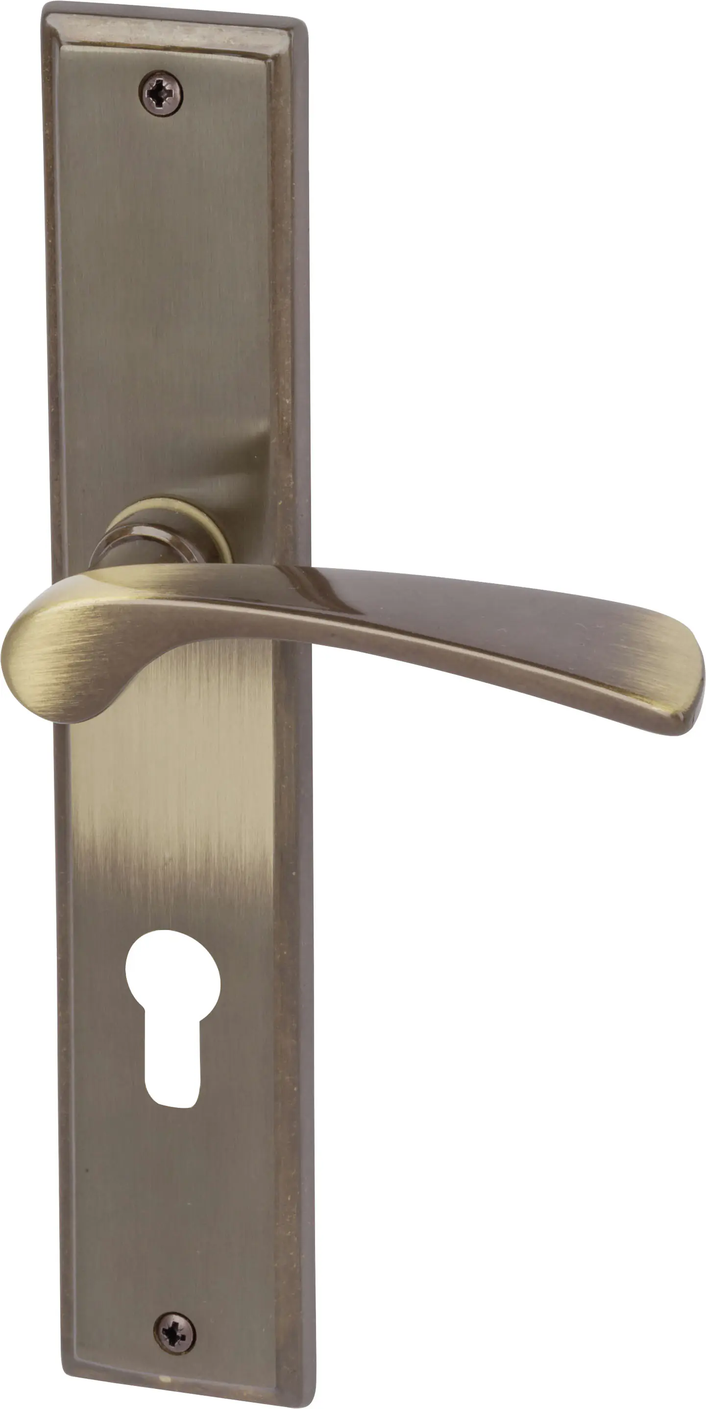 Südmetall Türgriff-Garnitur Langschild Nelson PZ Messing poliert bronze 237 x 45 mm