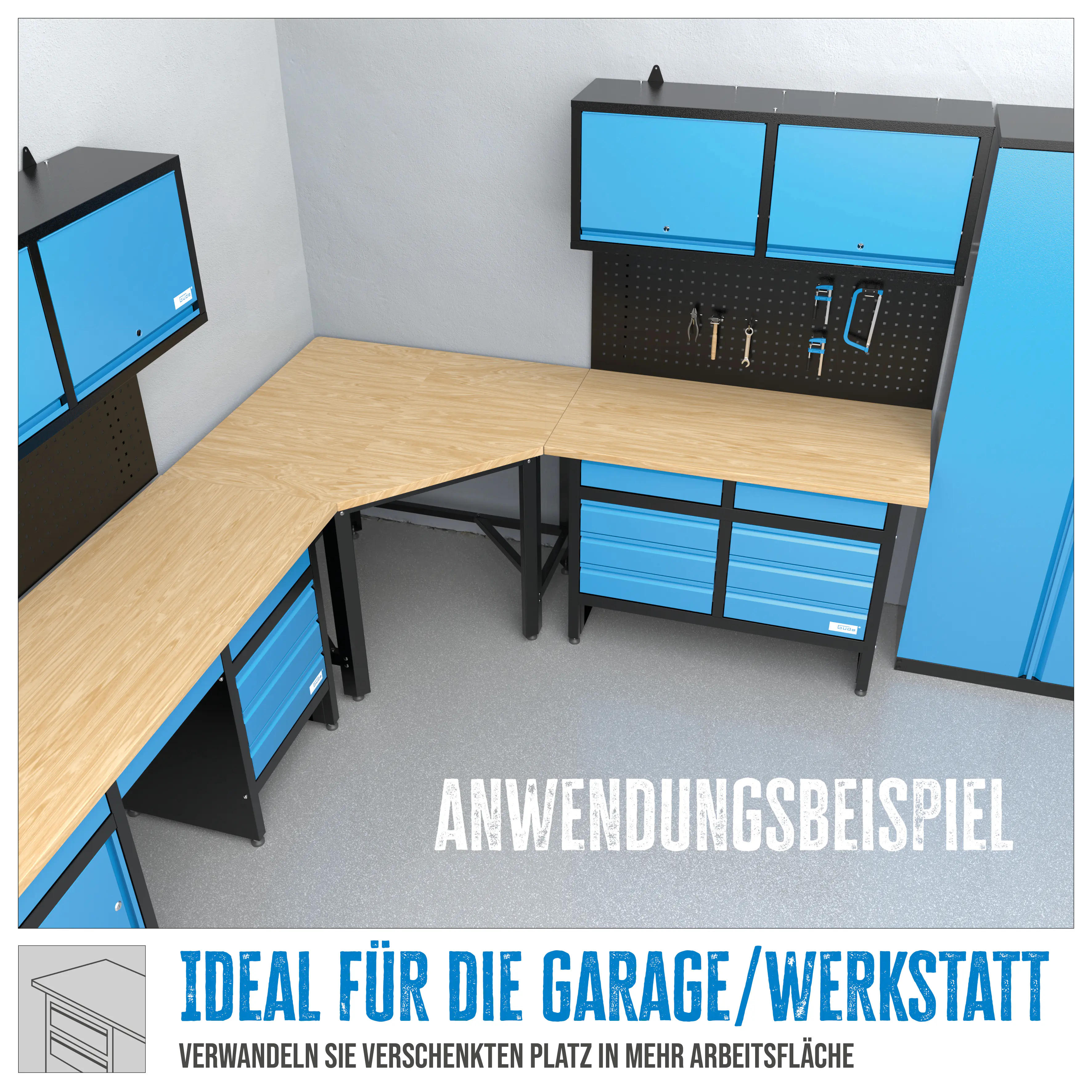 Güde Werkbank Eckmodul GW 600E
