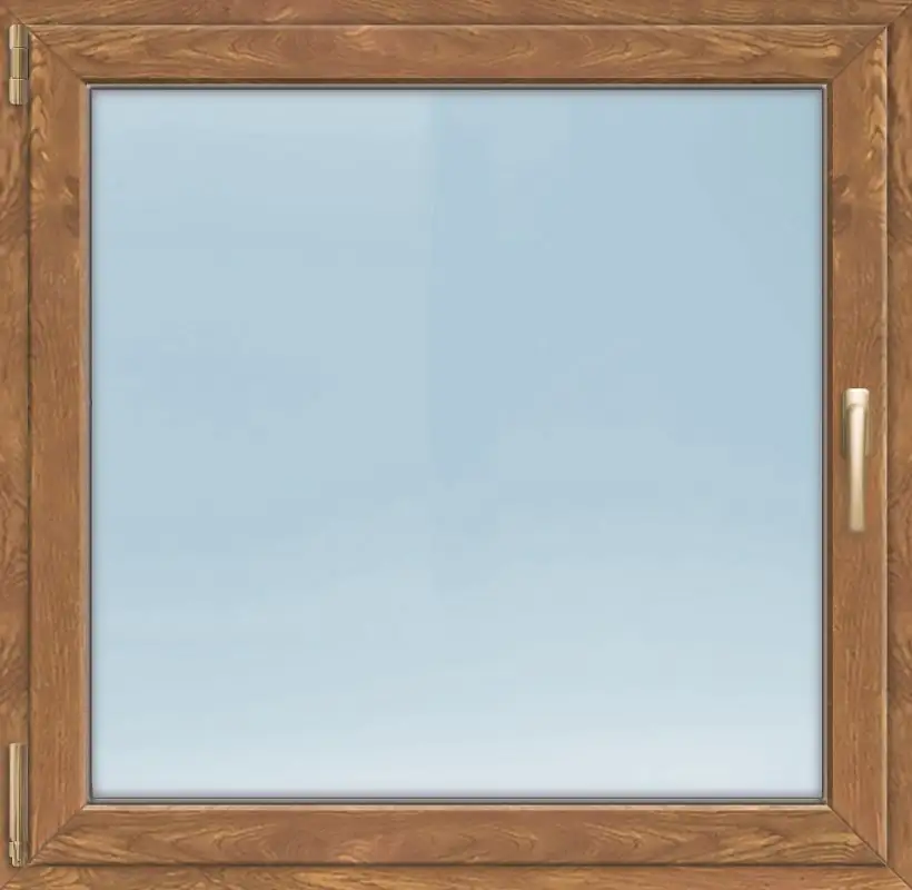 Meeth Fenster 95 x 95 cm DIN links 1 flügelig Dreh-Kipp golden Oak