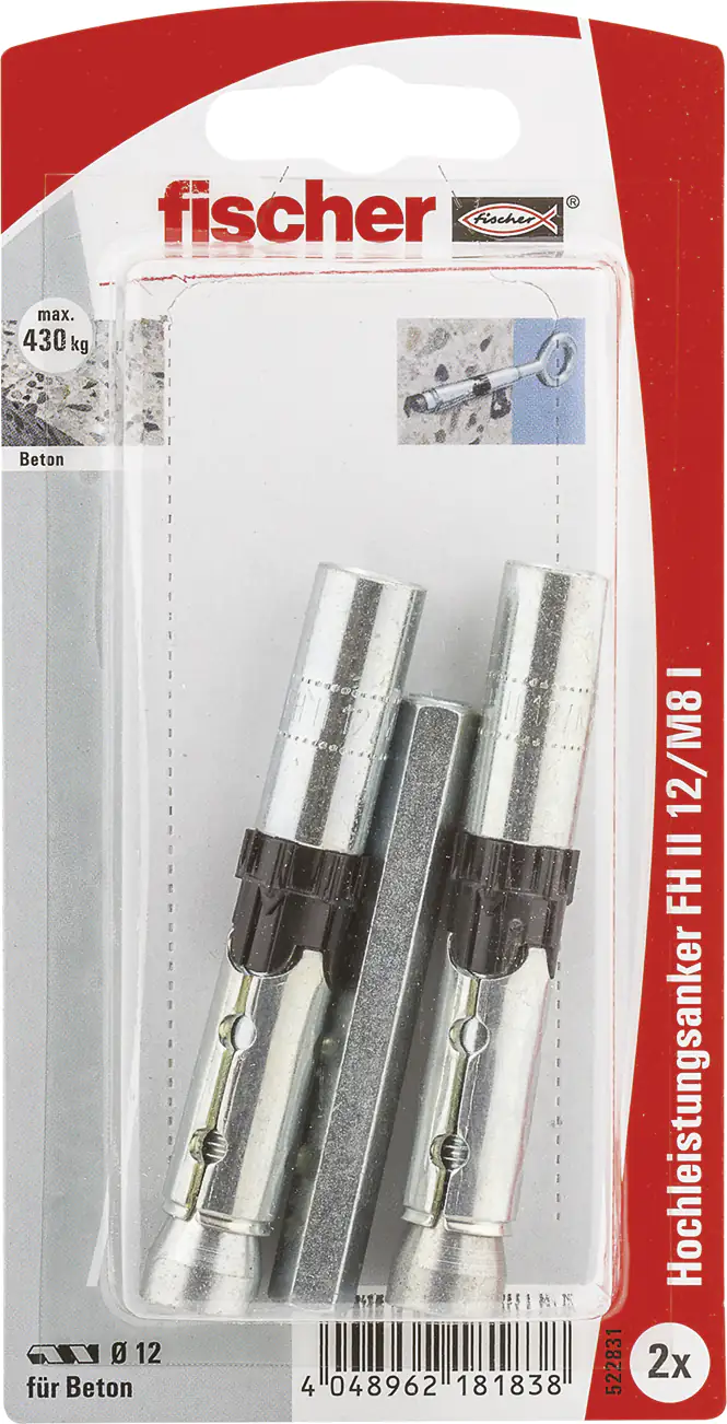 Fischer Hochleistungsanker FH ll-1  12.0 x 77.5mm - 2 Stück