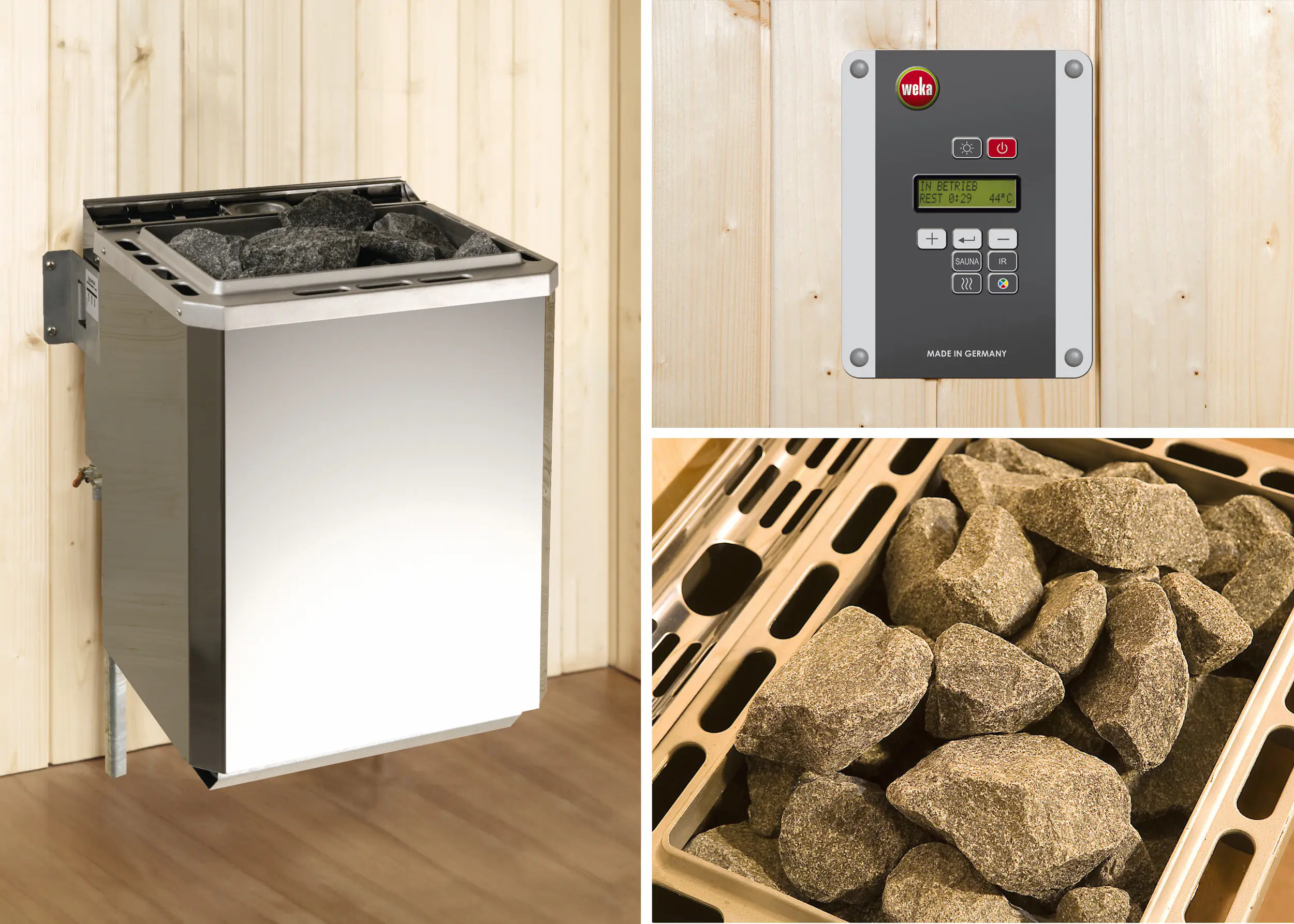 Weka Gartensauna Salo 17,91 m² natur 