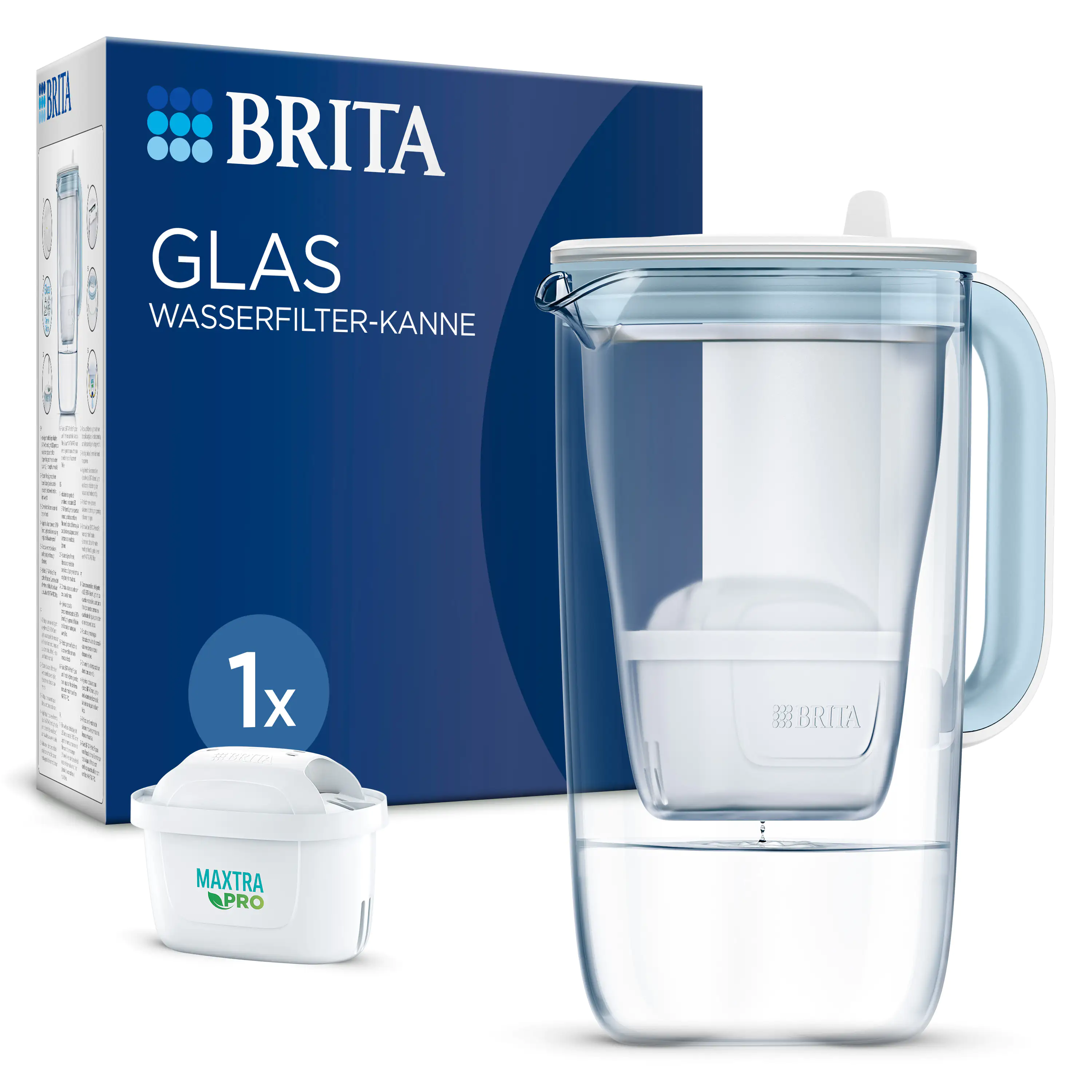 Brita Wasserfilter-Glaskanne ONE 2,5 l Füllmenge
