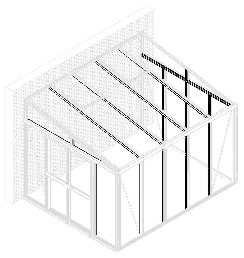 Vitavia Pavillon-Nachrüstset Helena 7000 weiß 3 mm ESG