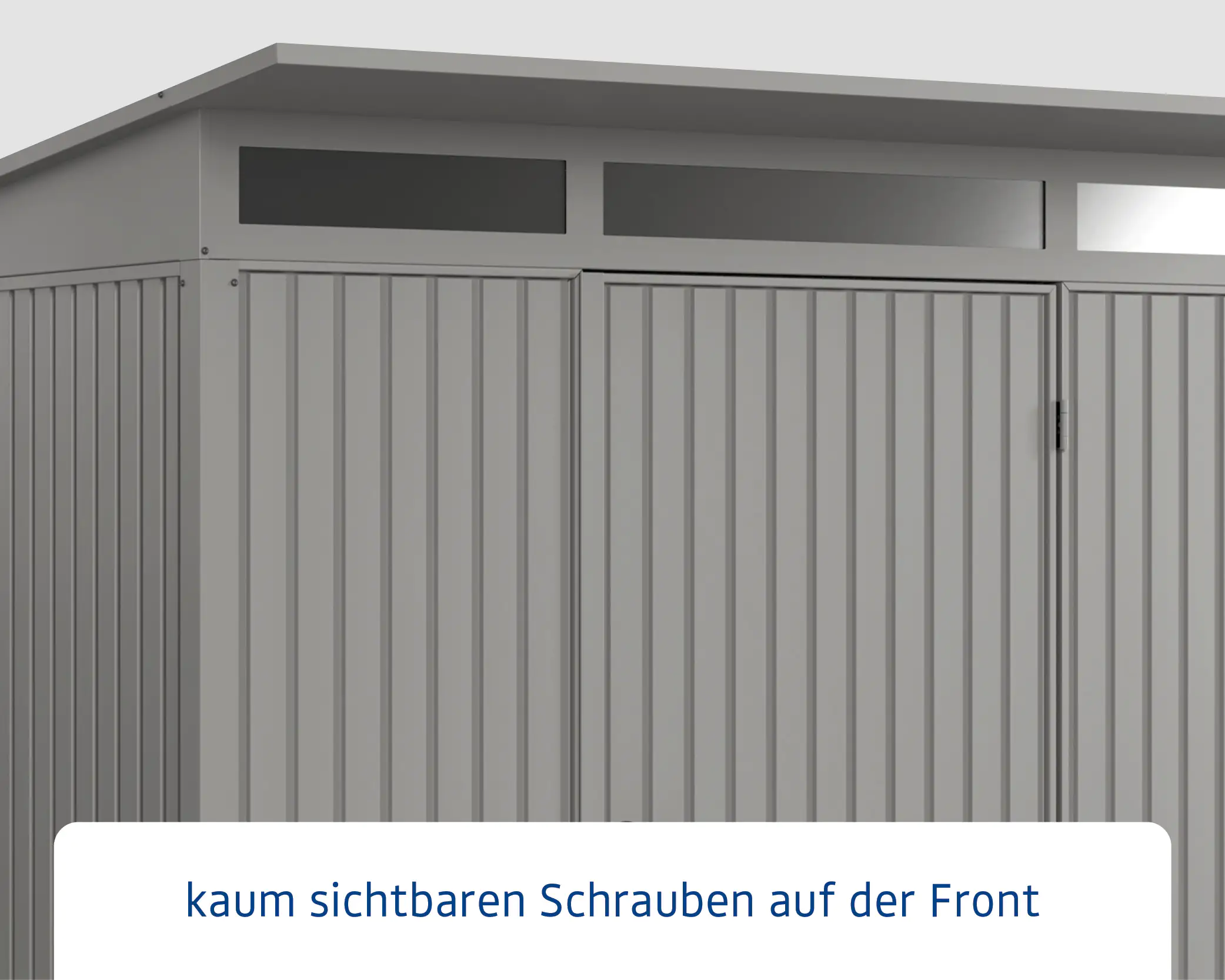 EcoStar Gerätehaus Trend-P Typ 3 graualuminium 312,7 x 283,4 x 232,3 cm