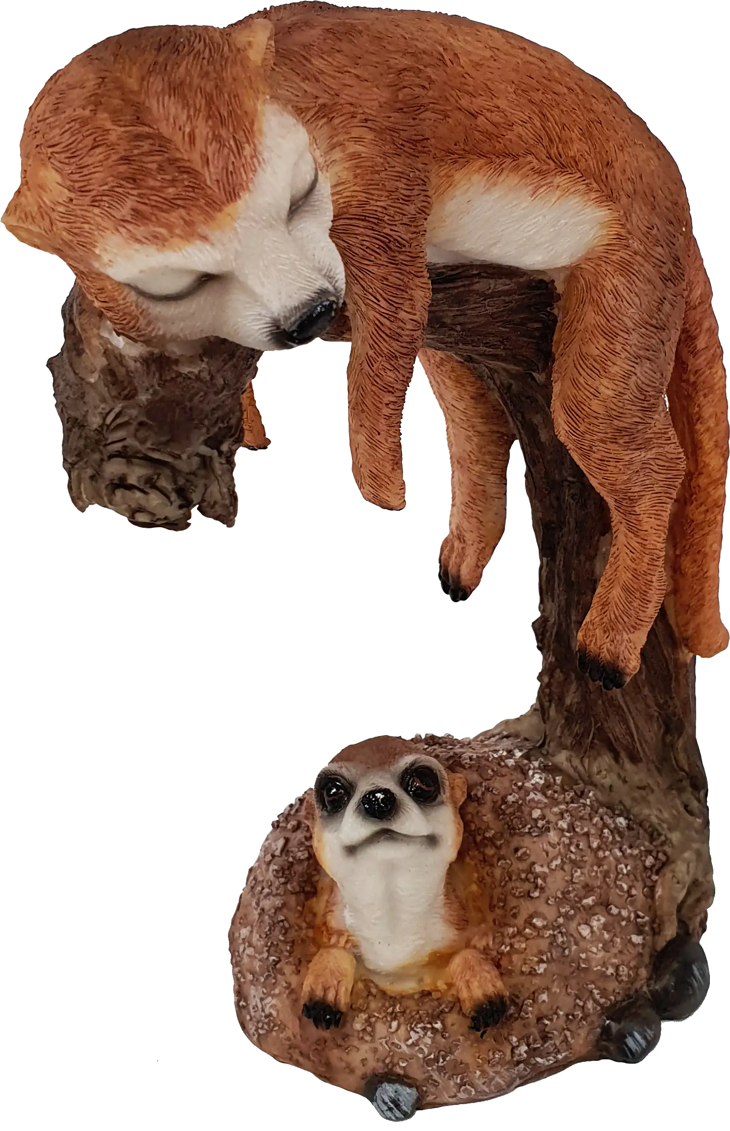Dekofigur Erdmännchen schlafend klein 23 x 10 x 18 cm 