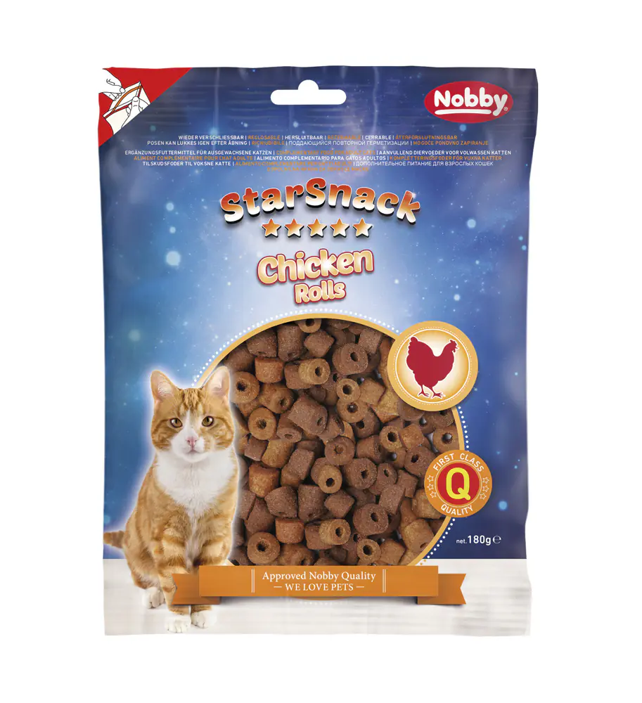 Nobby StarSnack Katzenleckerli Chicken Rolls 180 g