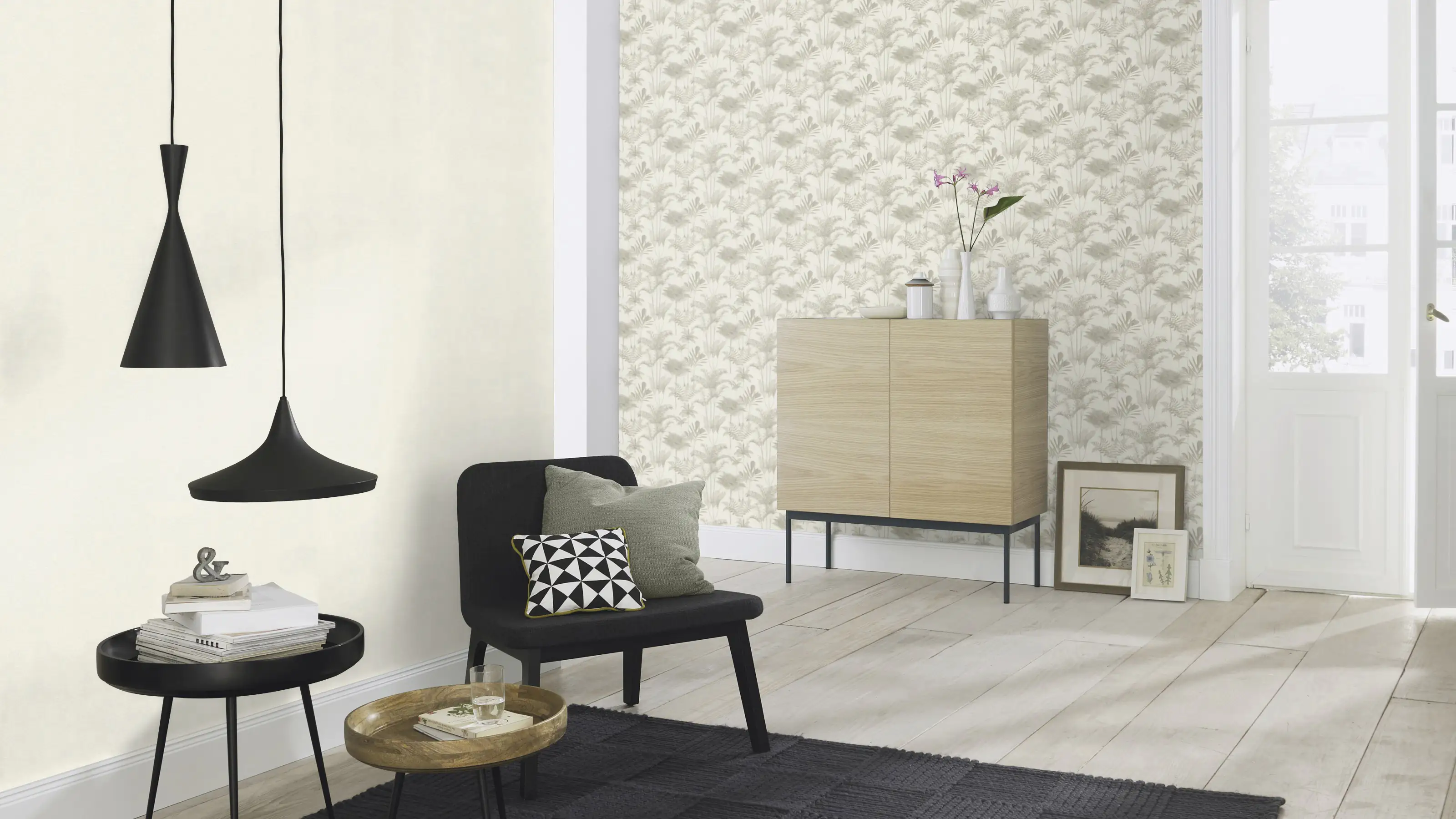 Rasch Vliestapete 555110 Beige-Leinen hell Muster & Motive 10,05 m x 0,53 m