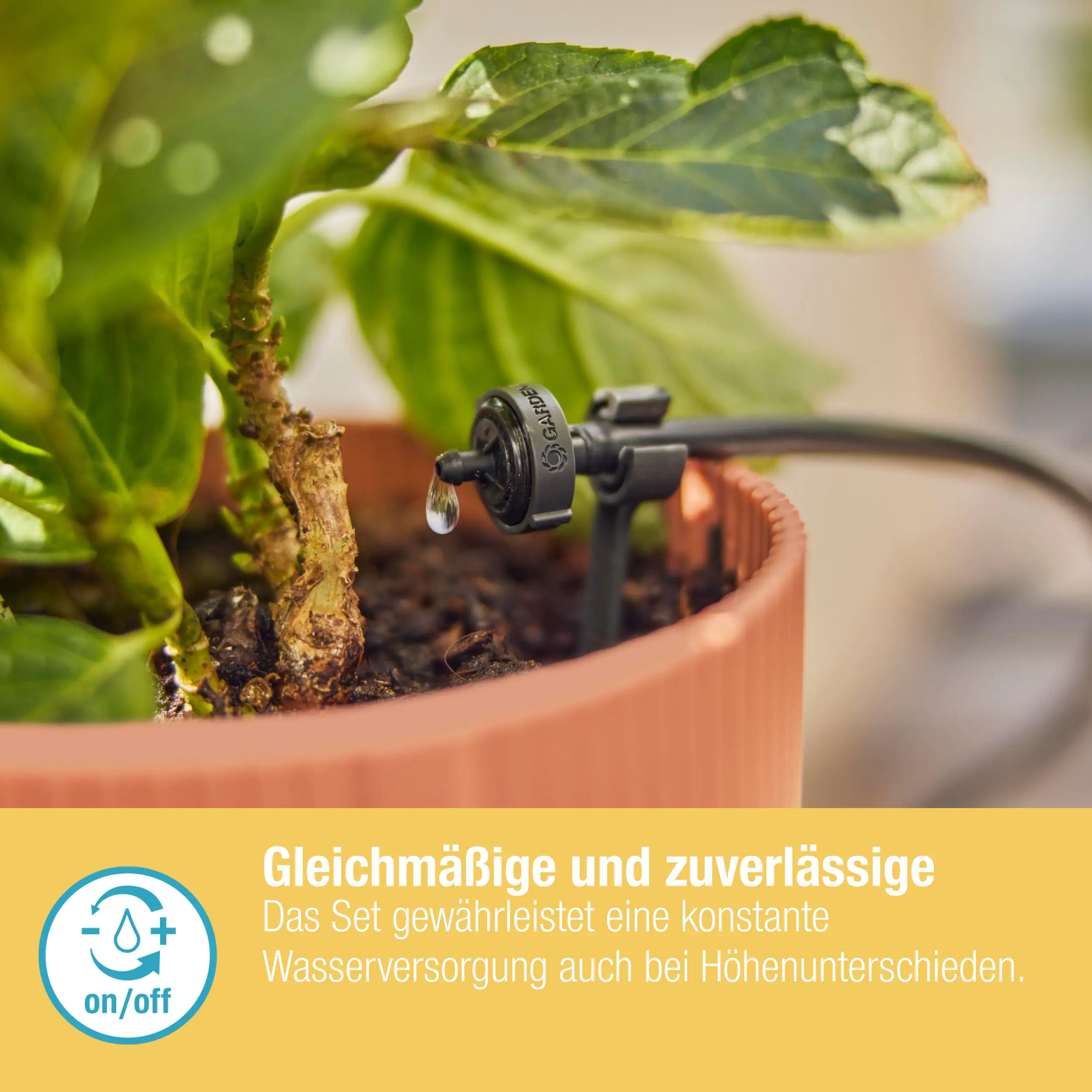 Gardena Tropfbewässerung Set Balkon 15 Topfpflanzen