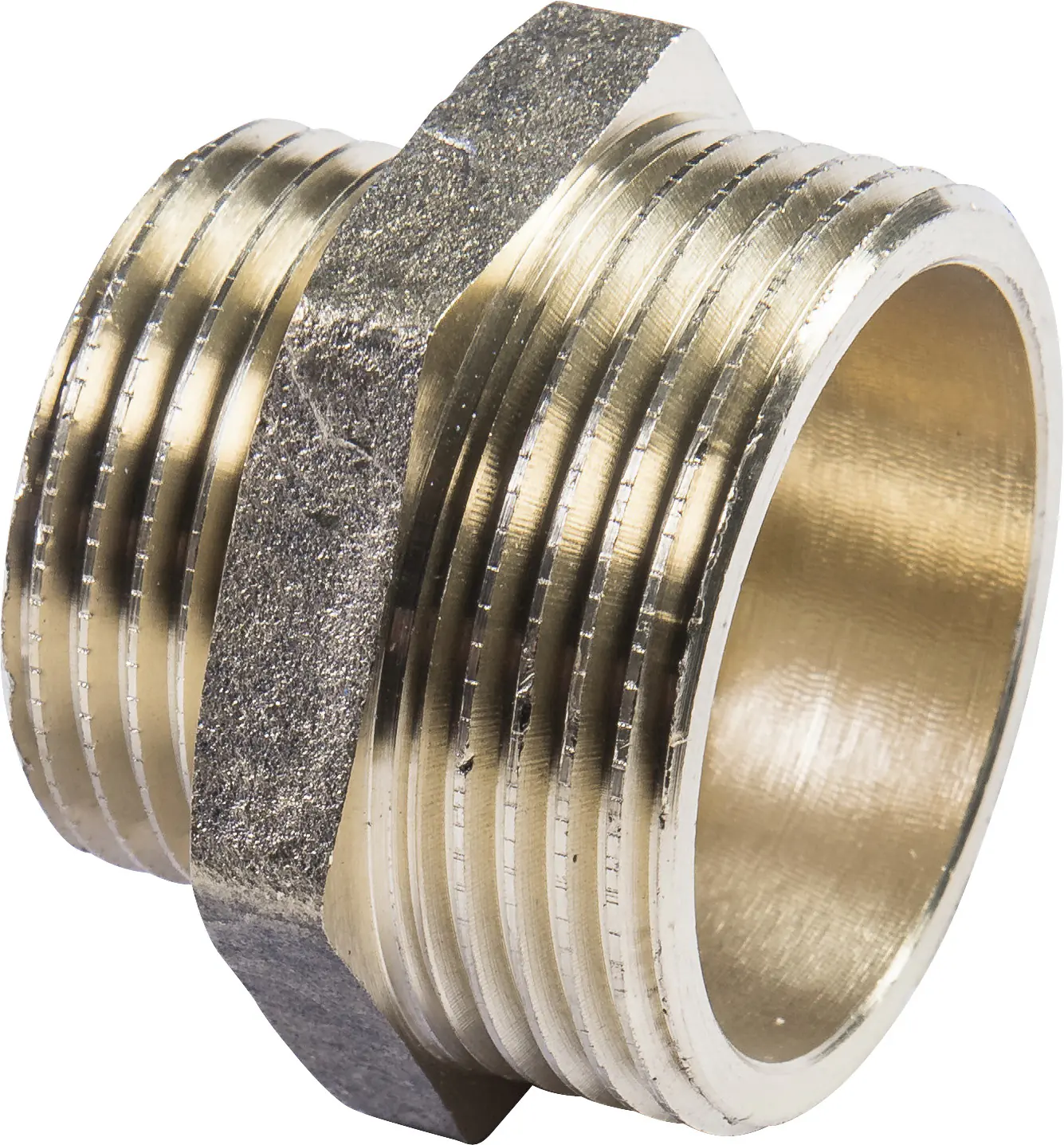 Meister Cornat Messing Gewindenippel AG 1 1/4" + AG 1"