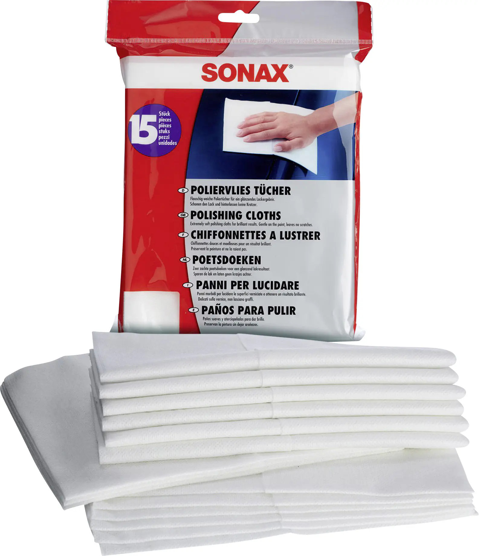 Sonax Poliervliestücher 15 Stück