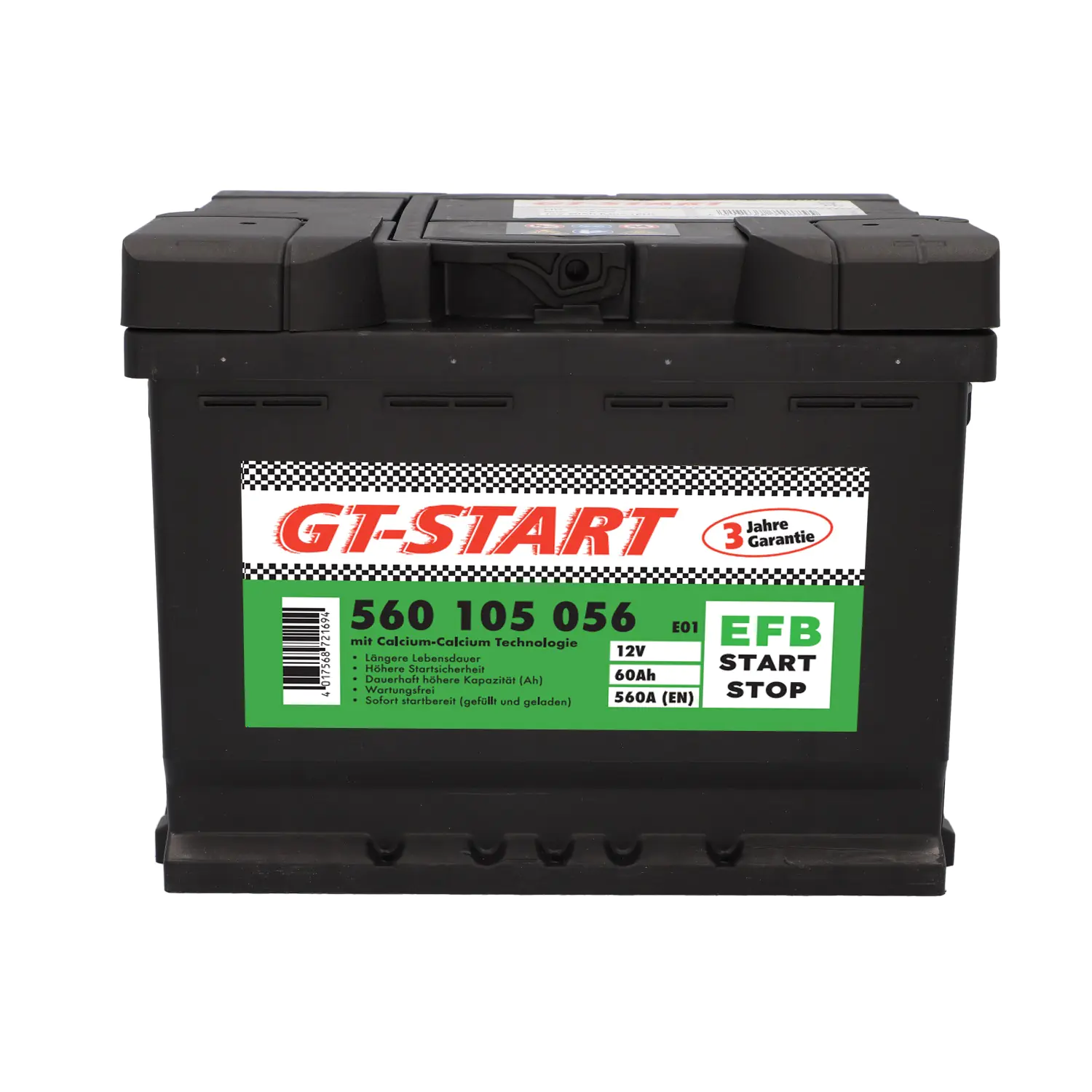 GT-Start Starterbatterie EFB 60Ah 560A 560 105 056