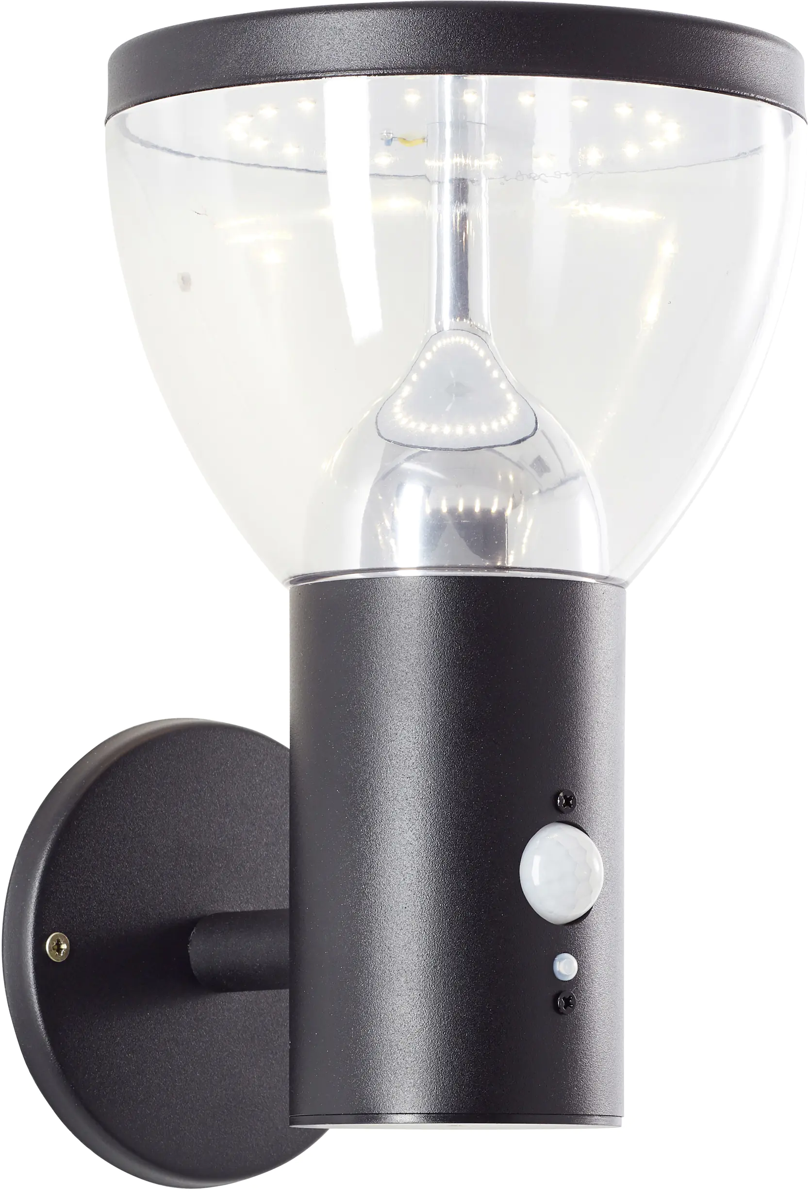 Brilliant Solar-Außenwandleuchte Tulip 3W warmweiß Bewegungsmelder