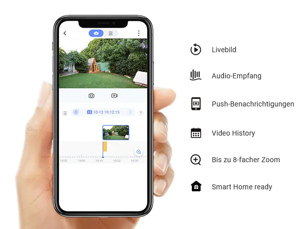 Ezviz Wlan Outdoor Kameraleuchte LC3 mit Gegensprechfunktion