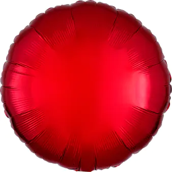 Riethmueller Folienballon rund rot Ø 43 cm 1 Stück