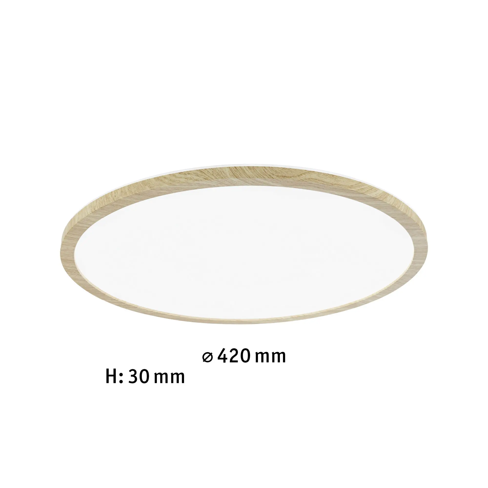 Paulmann LED Deckenleuchte Atria Shine Backlight Holzoptik Ø 42cm