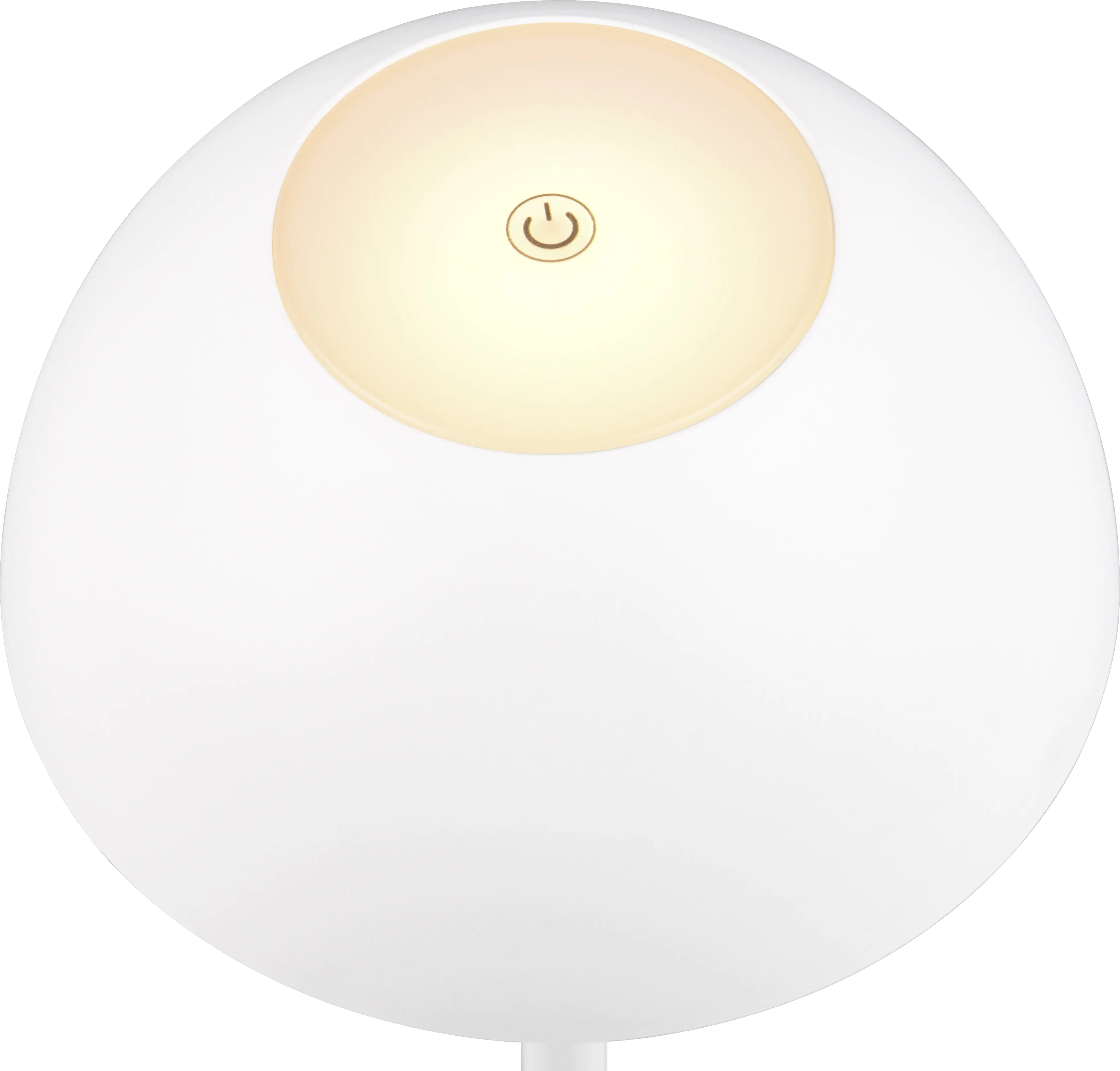 Reality Leuchten LED Akku-Tischleuchte Ricardo weiß 30 cm warmweiß