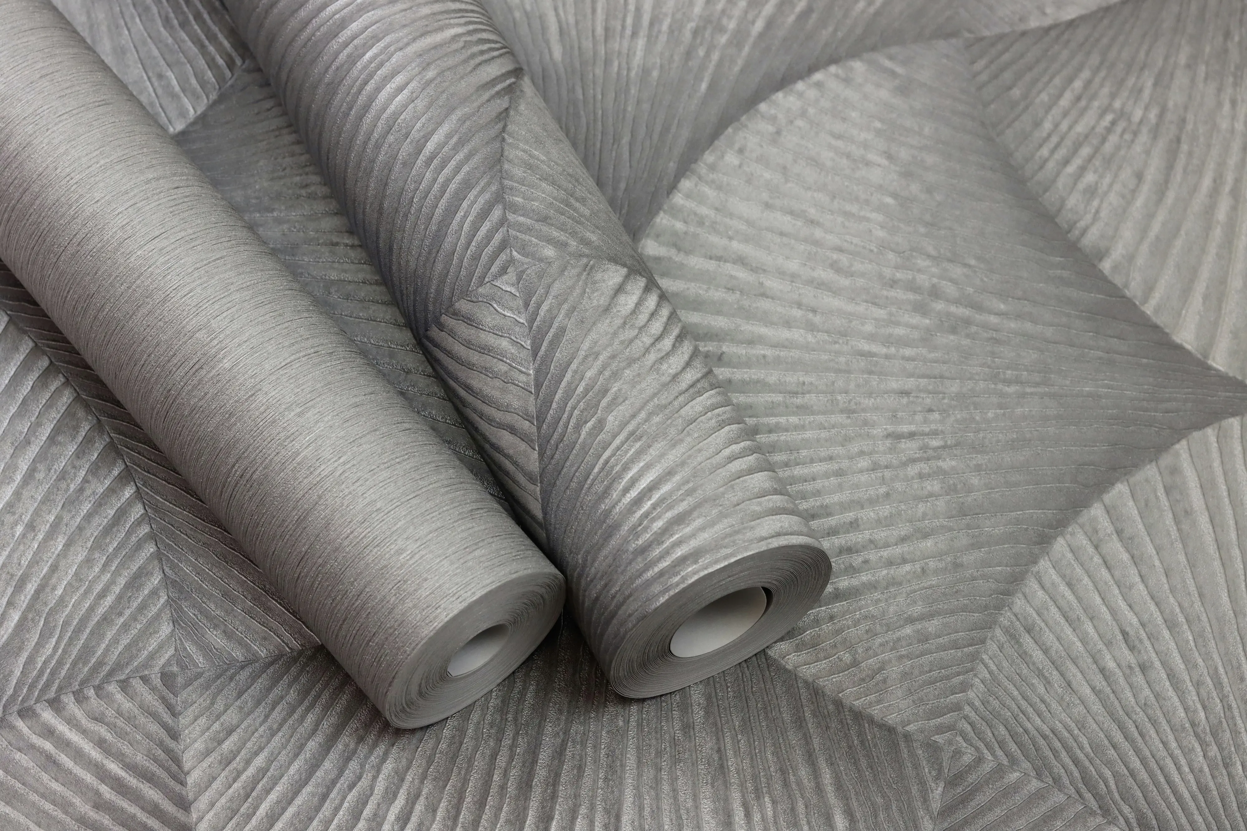 Rasch Vliestapete Uni Sky Lounge silbergrau 10,05 x 0,53 m