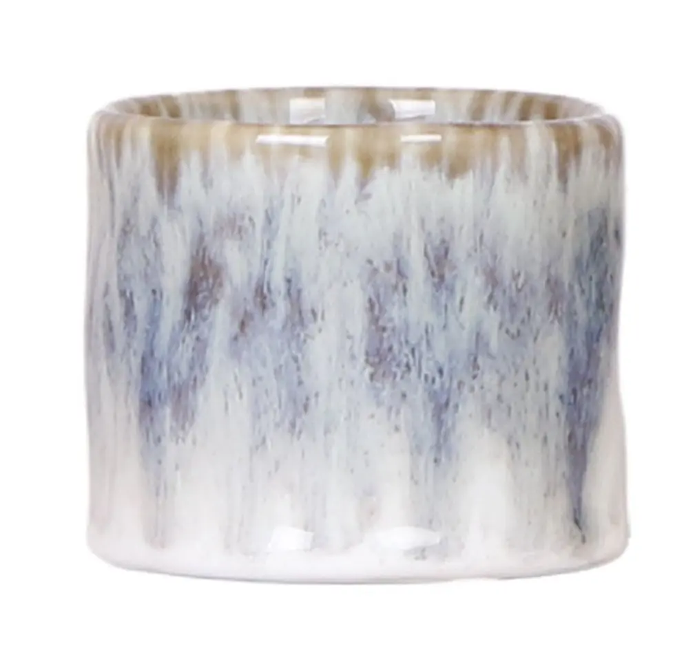 Pflanztopf Home Sky Keramik Ø 6 x 6 cm weißblau/eisblau/nebelblau