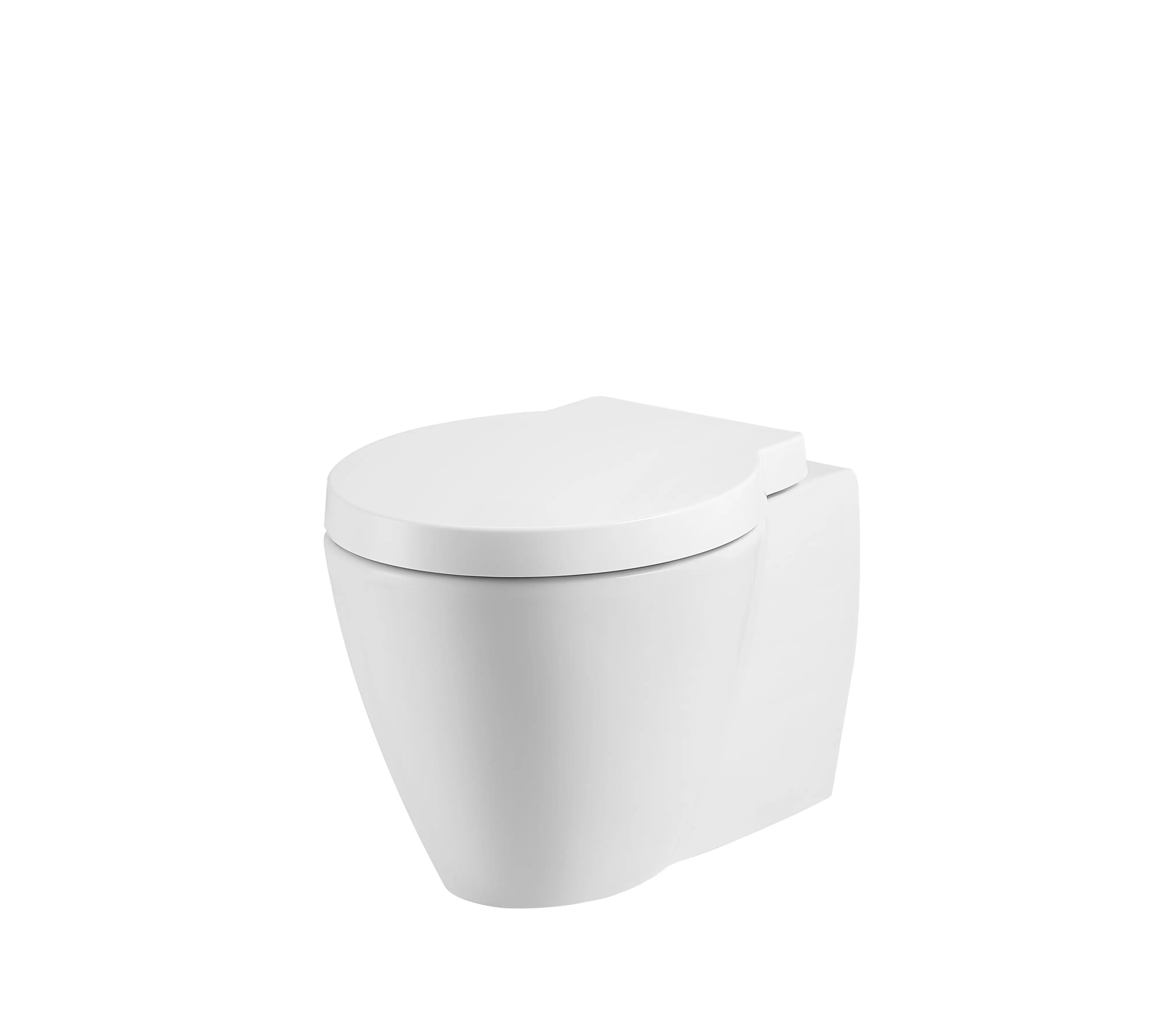 Primaster Wand WC spülrandlos Athena Tiefspüler weiß inkl. WC Sitz
