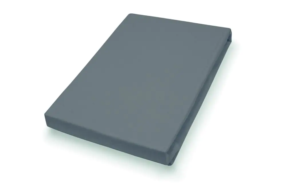 Vario Jersey-Spannbetttuch anthrazit, 100 x 200 cm
