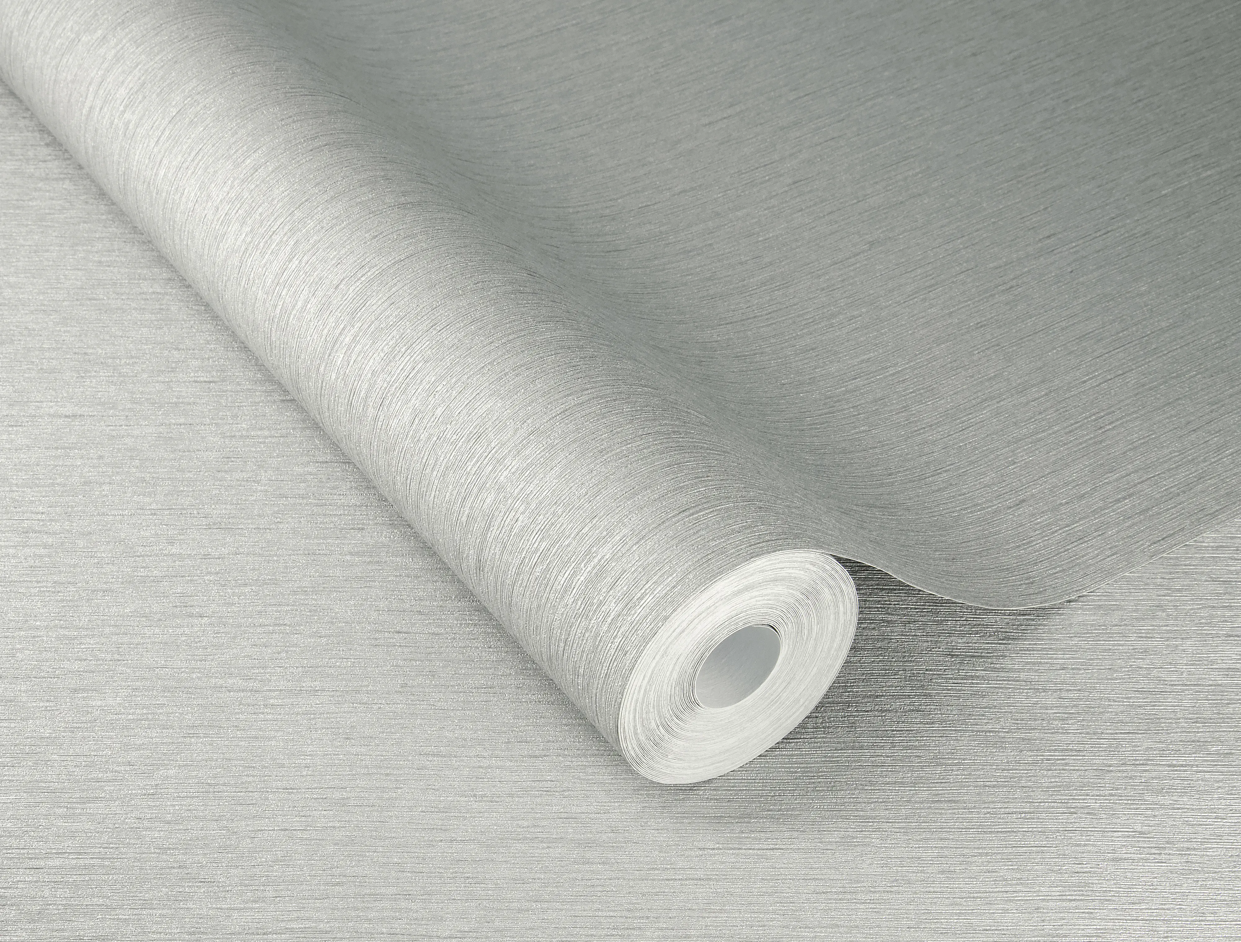 Rasch Vliestapete Uni Sky Lounge silbergrau 10,05 x 0,53 m