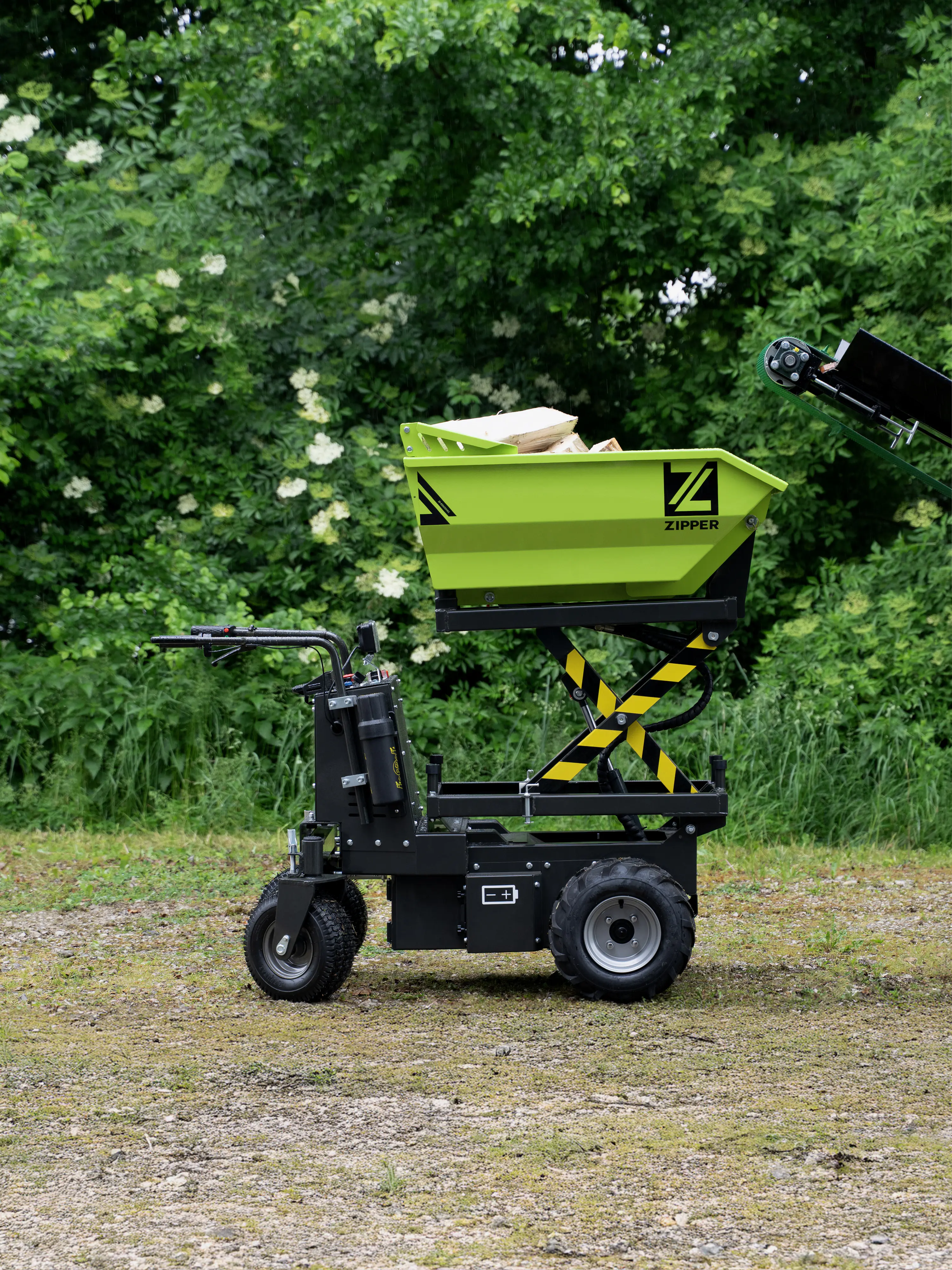 Zipper Elektro-Rad-Dumper ZI-ED600HKS mit Scherenhubfunktion