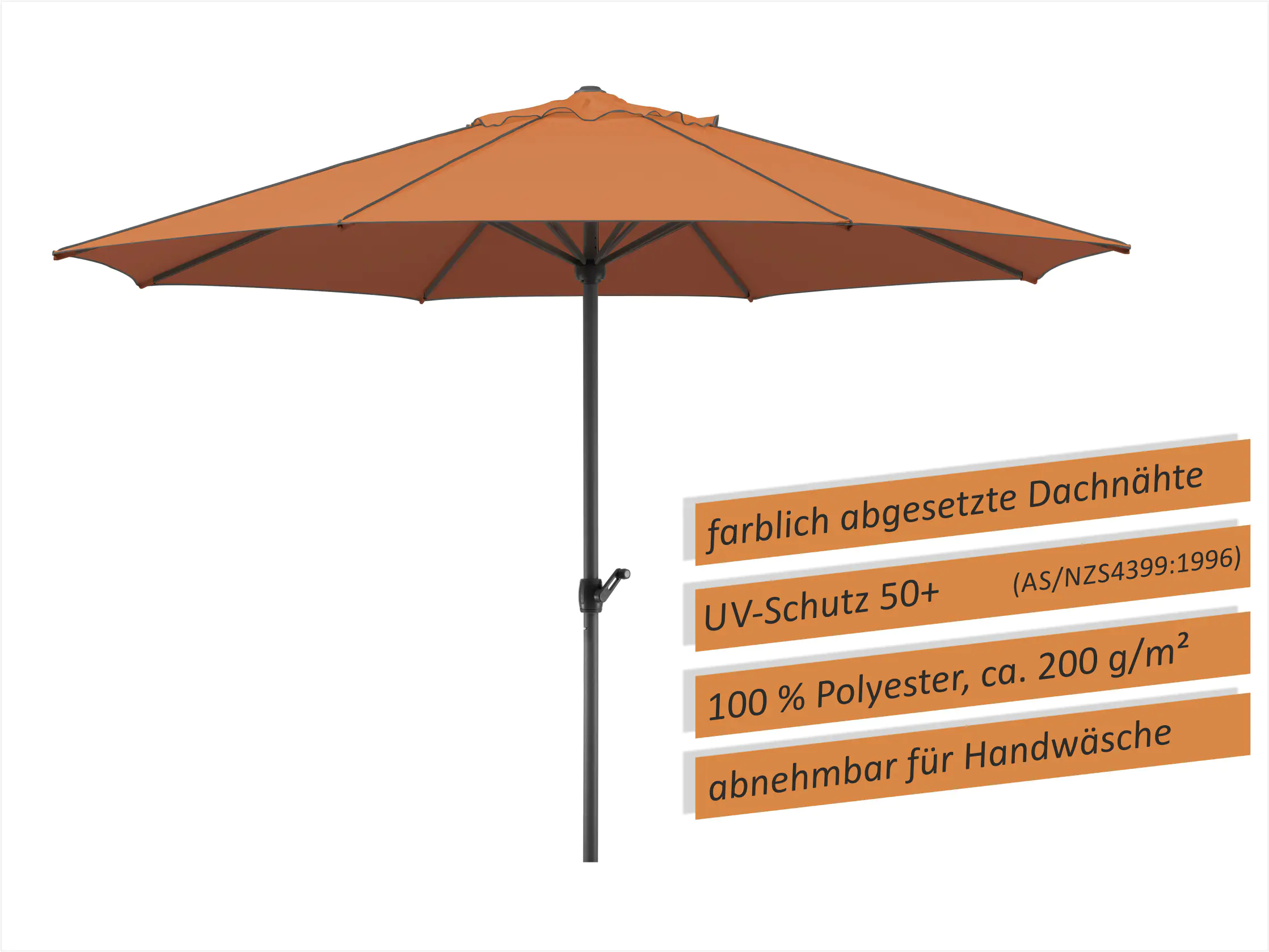 Schneider Sonnenschirm Adria terracotta Ø 350 cm
