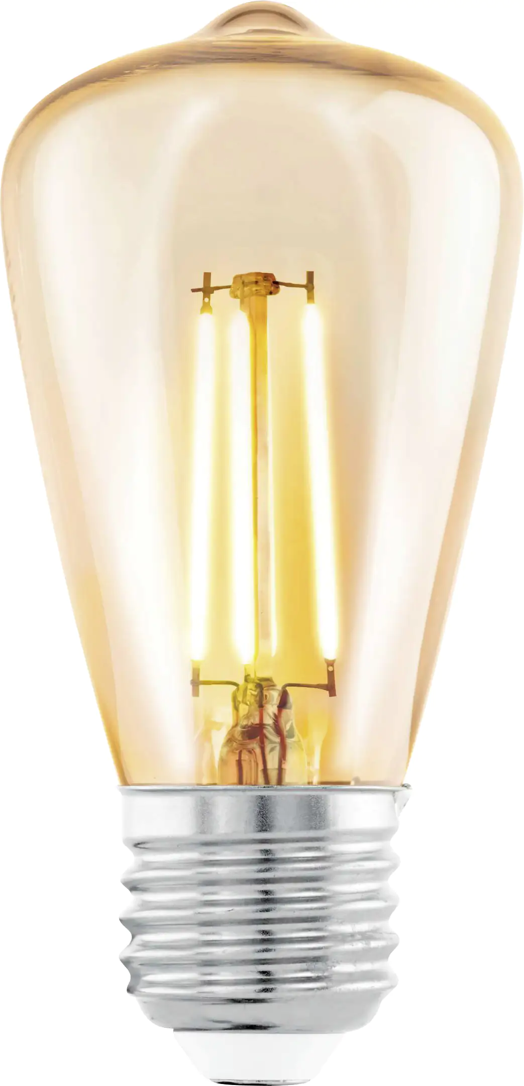Eglo LED Leuchtmittel ST48 E27 Edisonform 4 W warmweiß amber
