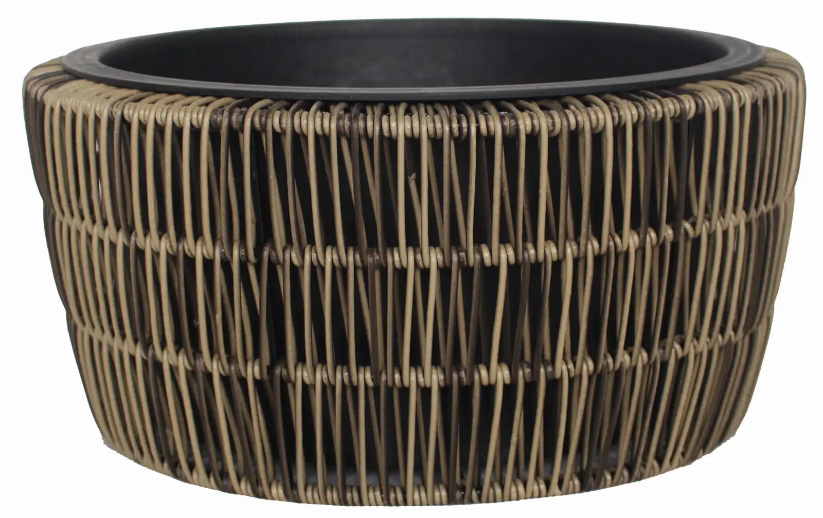 TrendLine Polyrattan Schale Ø 36 x 17 cm mit Einsatz