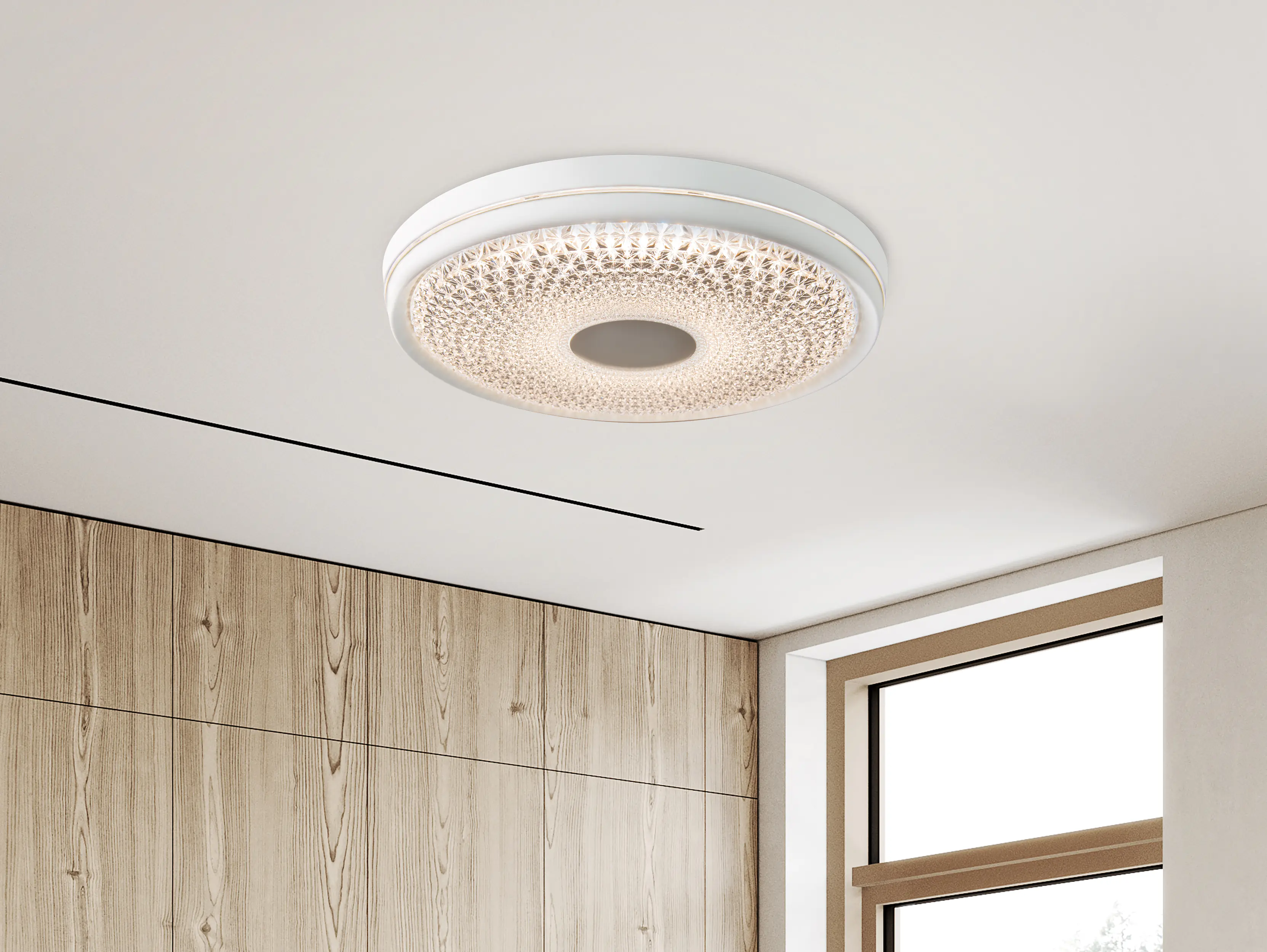 Light&More LED Deckenleuchte Boise 45W Ø 51cm, weiß
