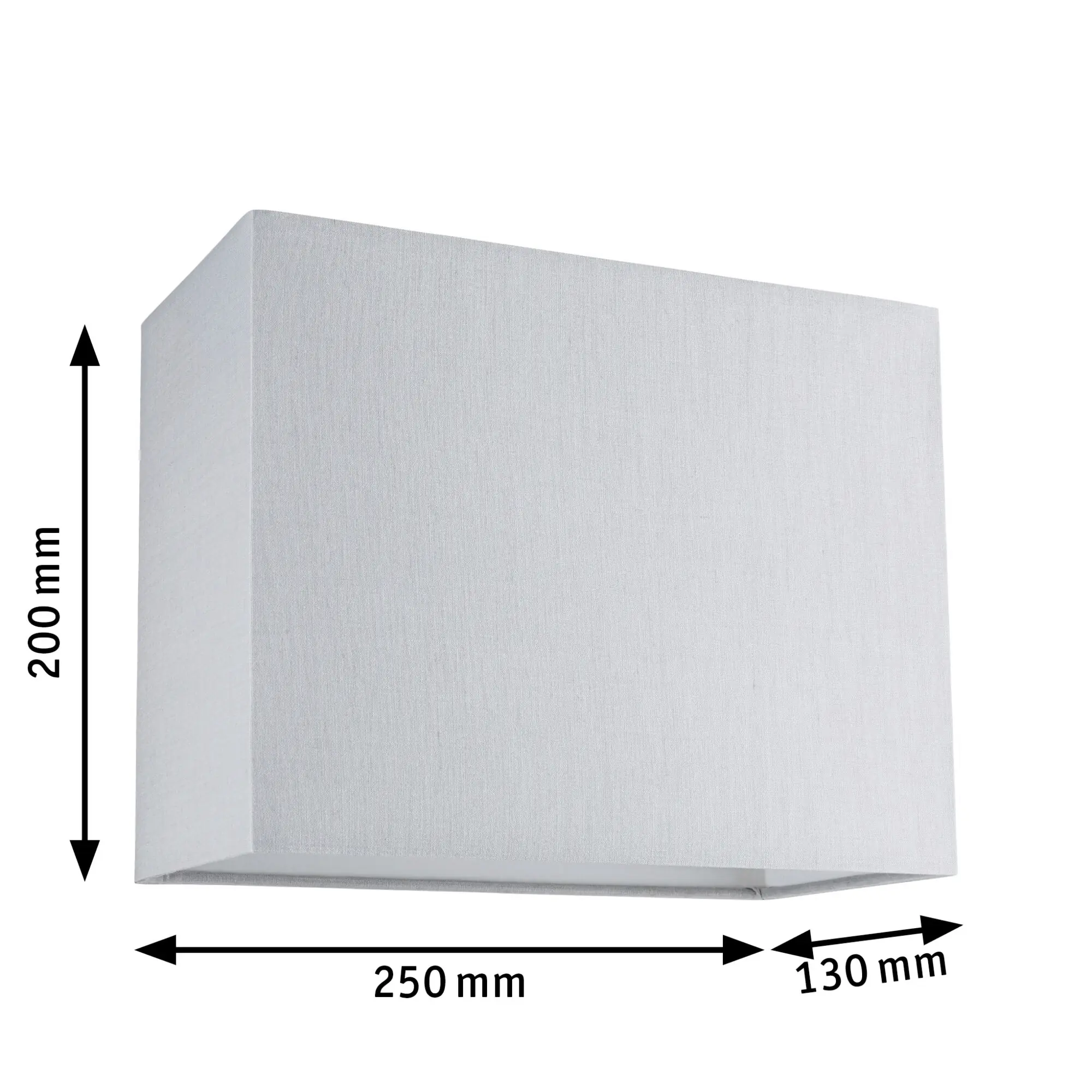 Paulmann URail Lampenschirm Verona 2Easy grau 25 x 13 cm