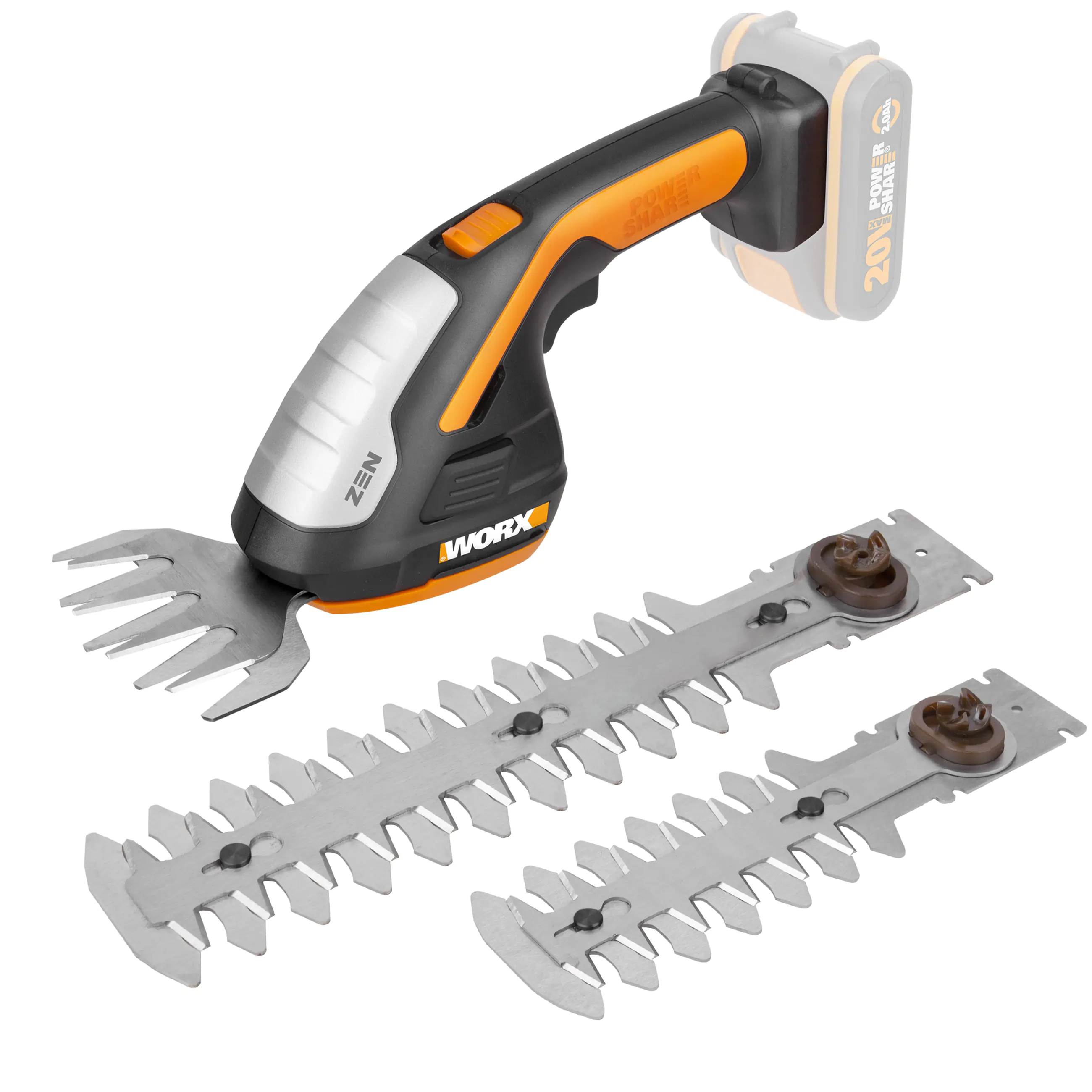WORX Akku Gras und Strauchschere WG801E.9 20 V
