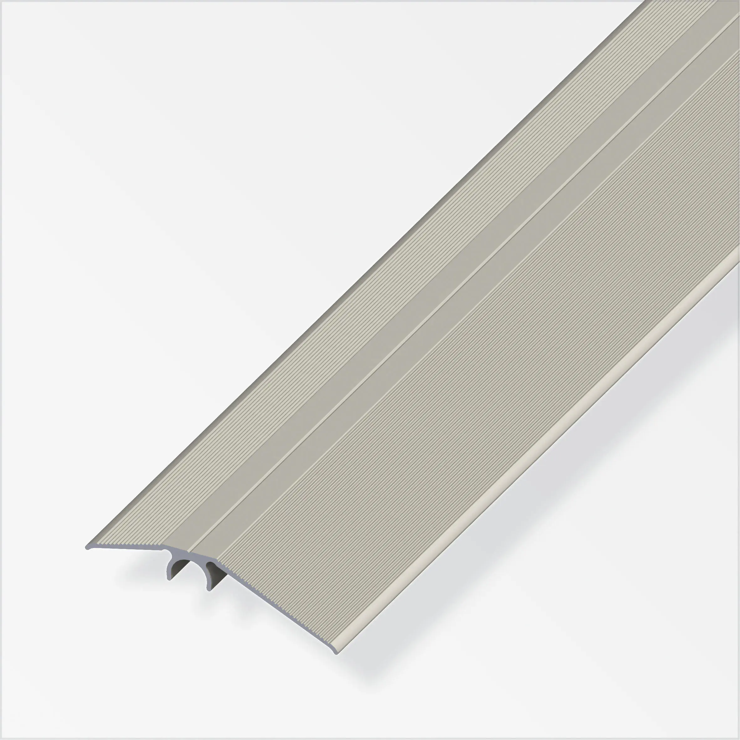 alfer Niveauausgleichs-Profil 1 m, 56 mm Aluminium eloxiert titan