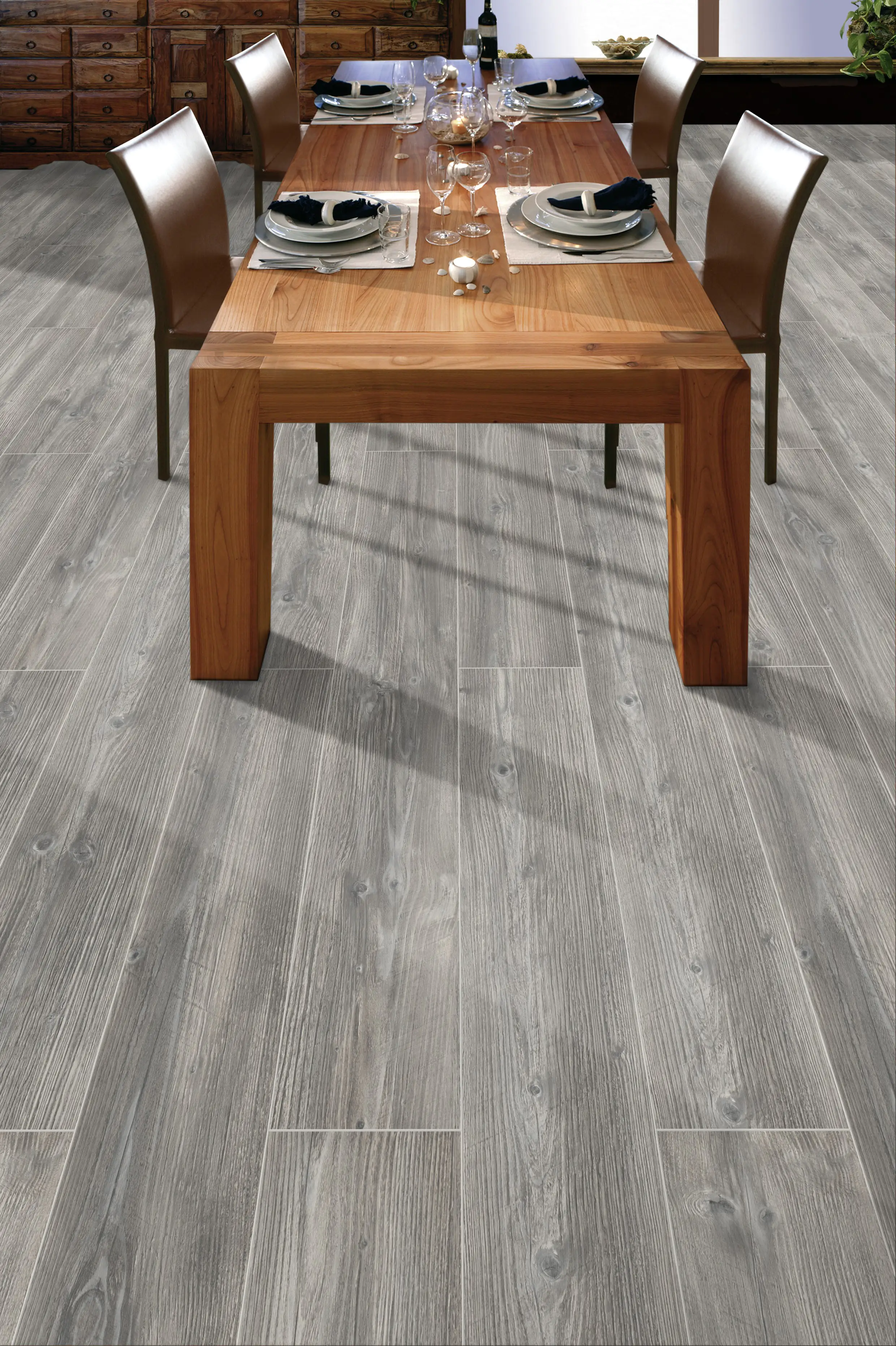 Classen Laminat 7 mm 4V 128,6 x 19,4 cm 7 mm Kiefer grau