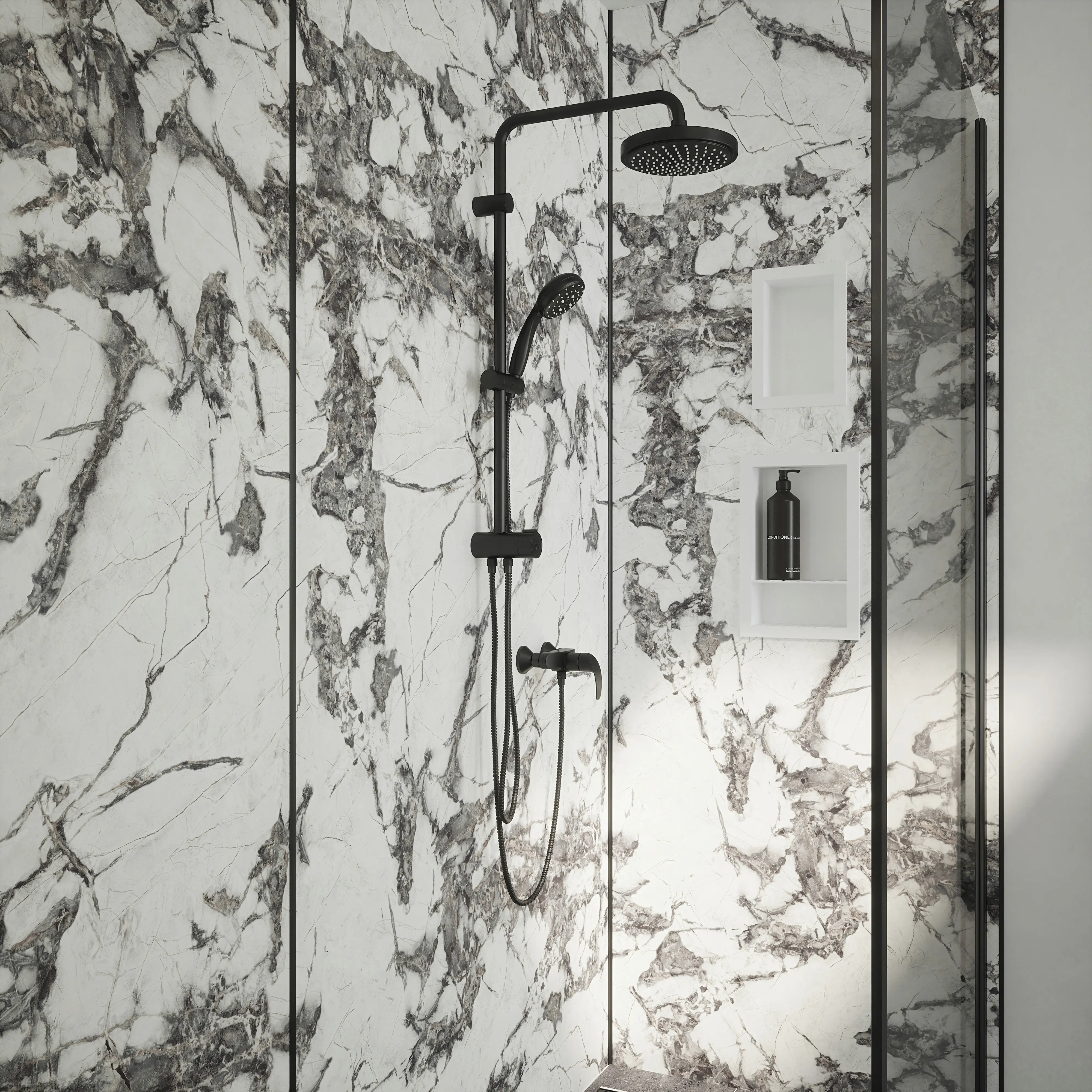 Wetwall Alloy Wandpaneel  Calacatta Fantasia 120 x 244 cm