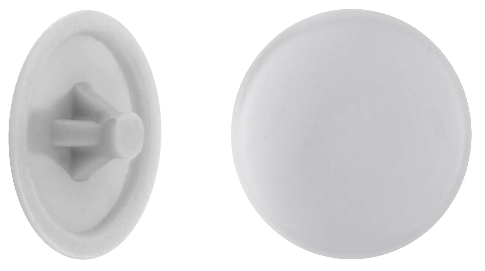 Connex Abdeckkappen Ø 12 mm für PZ Schrauben grau - 50 Stk.