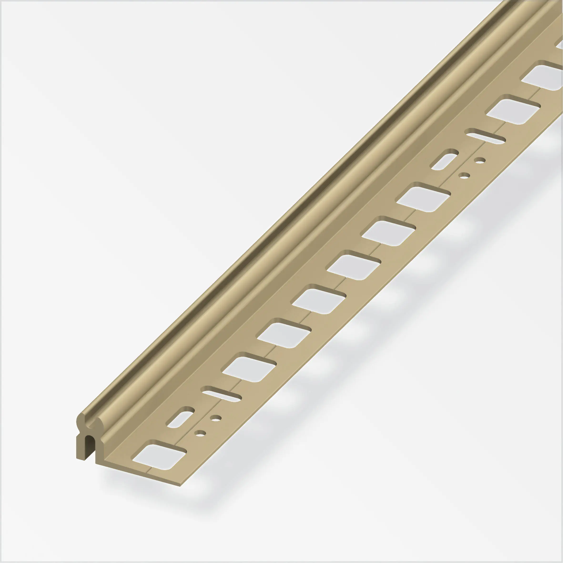 alfer Kunststoff-Träger-Profil + alfer®-fix 2 m, 16 x 30 mm caramel