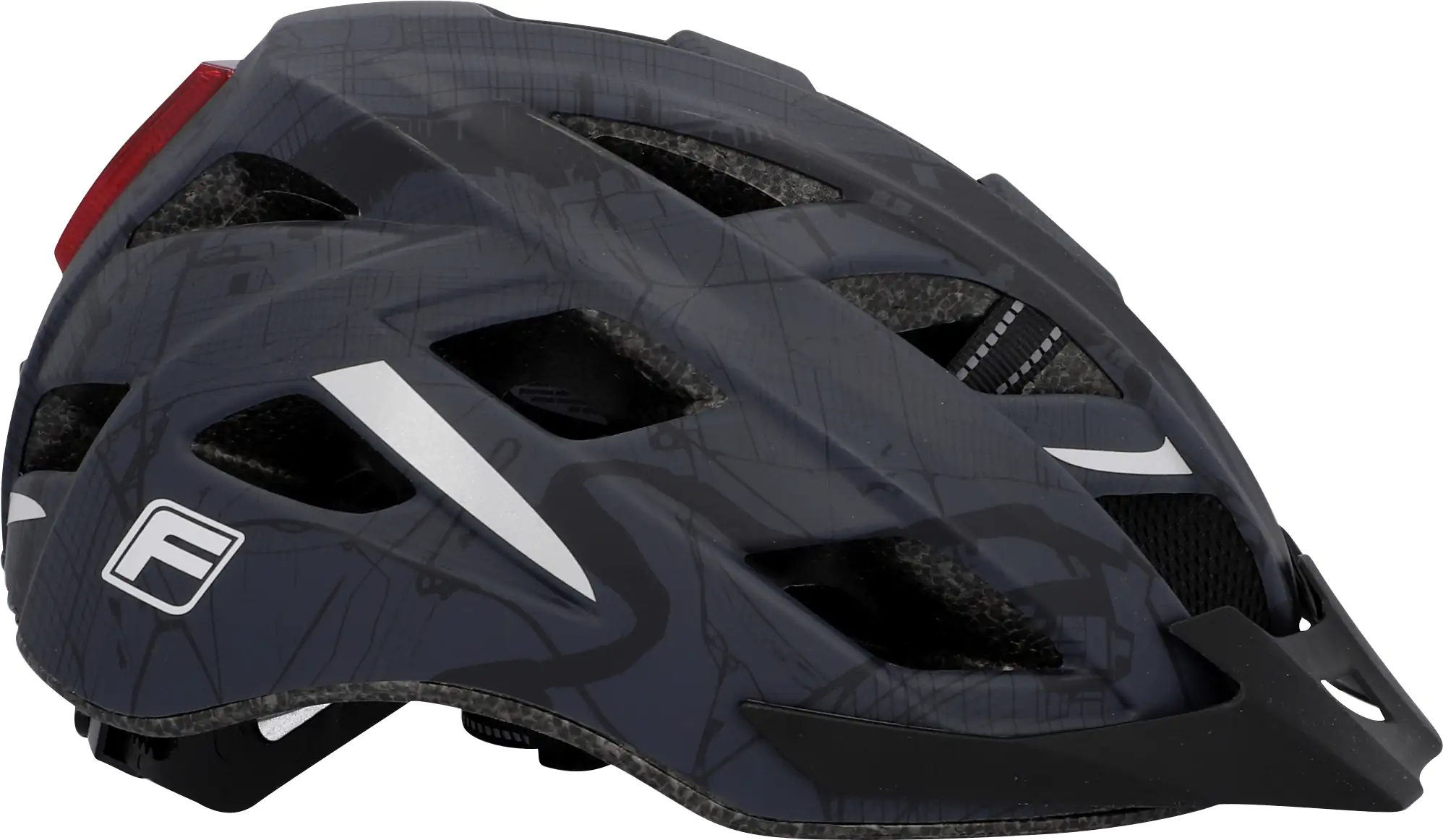 Fischer Fahrradhelm Urban Plus Brooklyn L/XL  schwarz matt