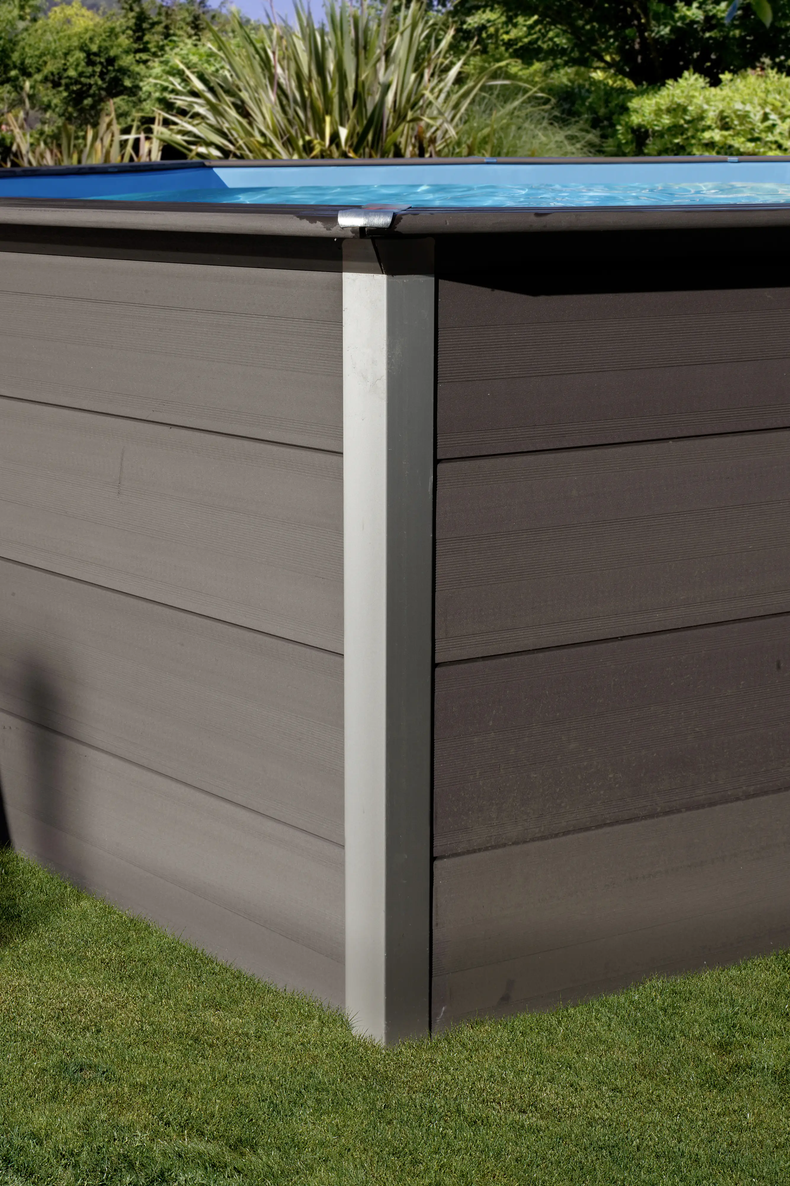 Gre Composite Pool oval grau 524 x 386 x 124 cm