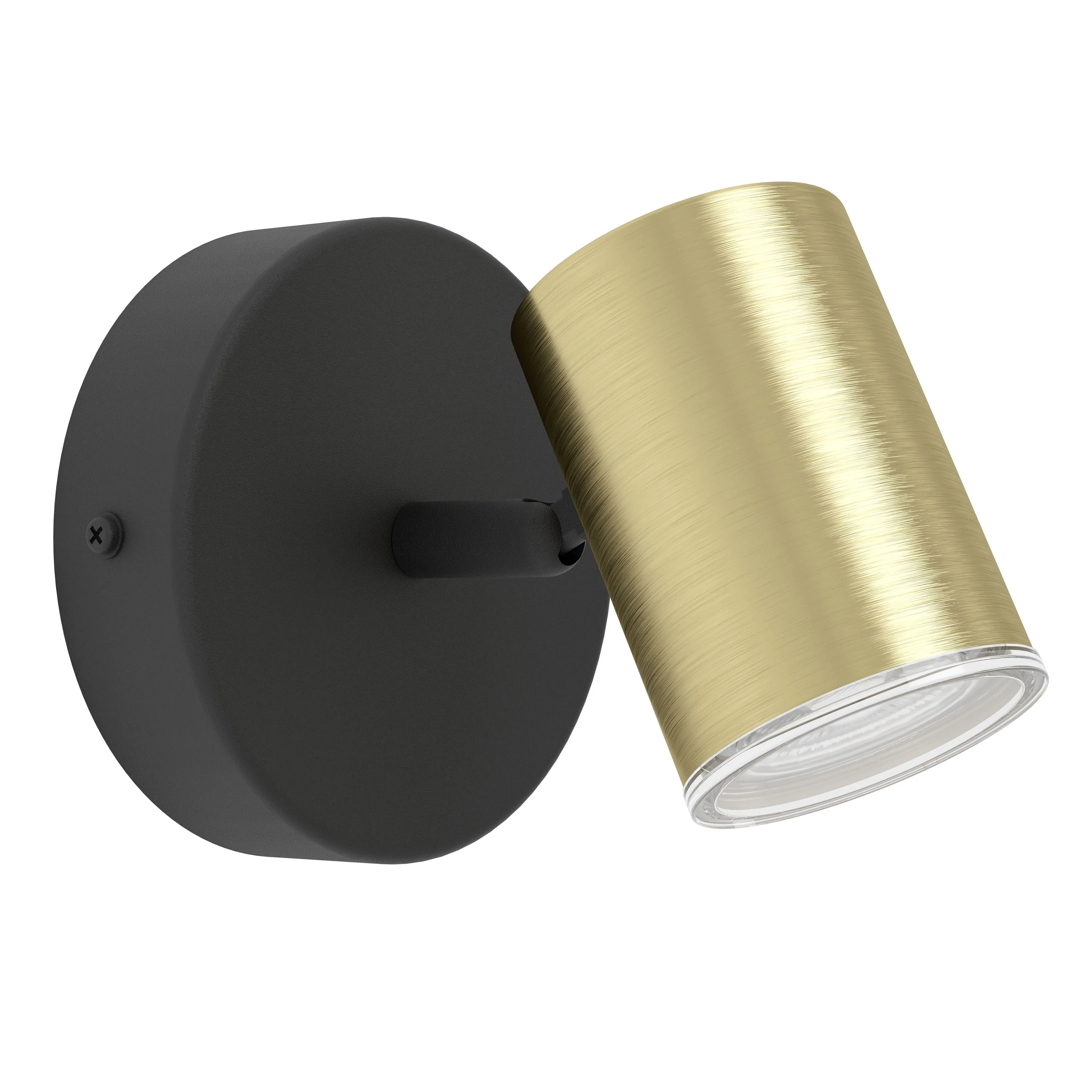 Eglo Wandspot Consuma schwarz/messing 1er GU10