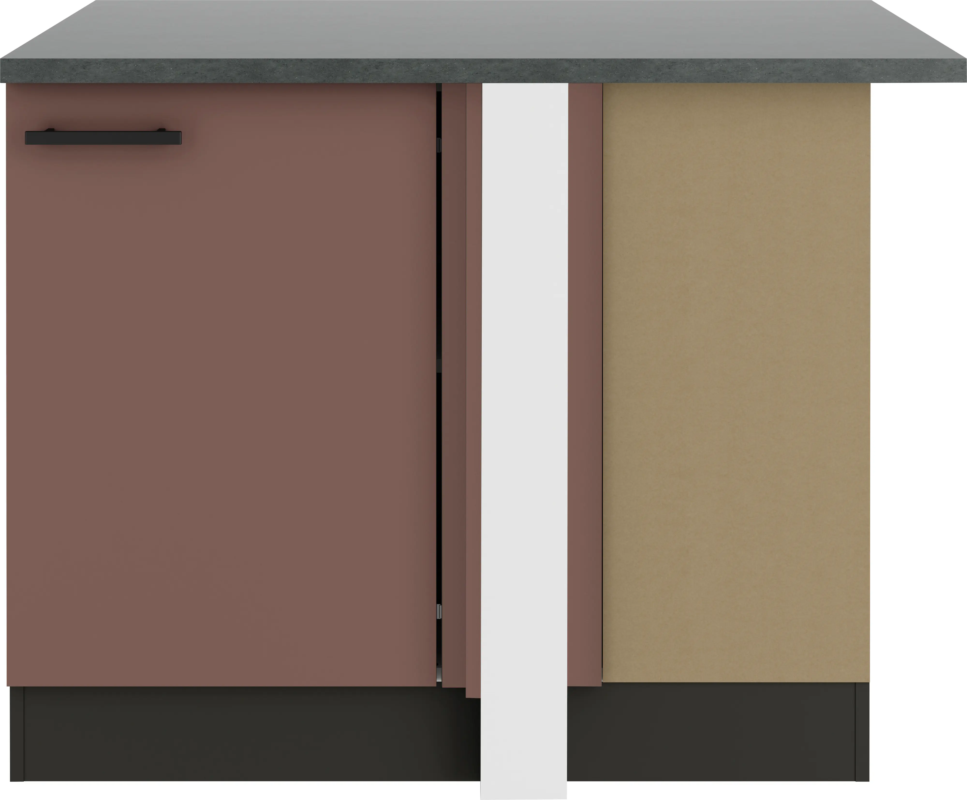 Optifit Eckunterschrank Nizza 407 rostrot/anthrazit 110 cm