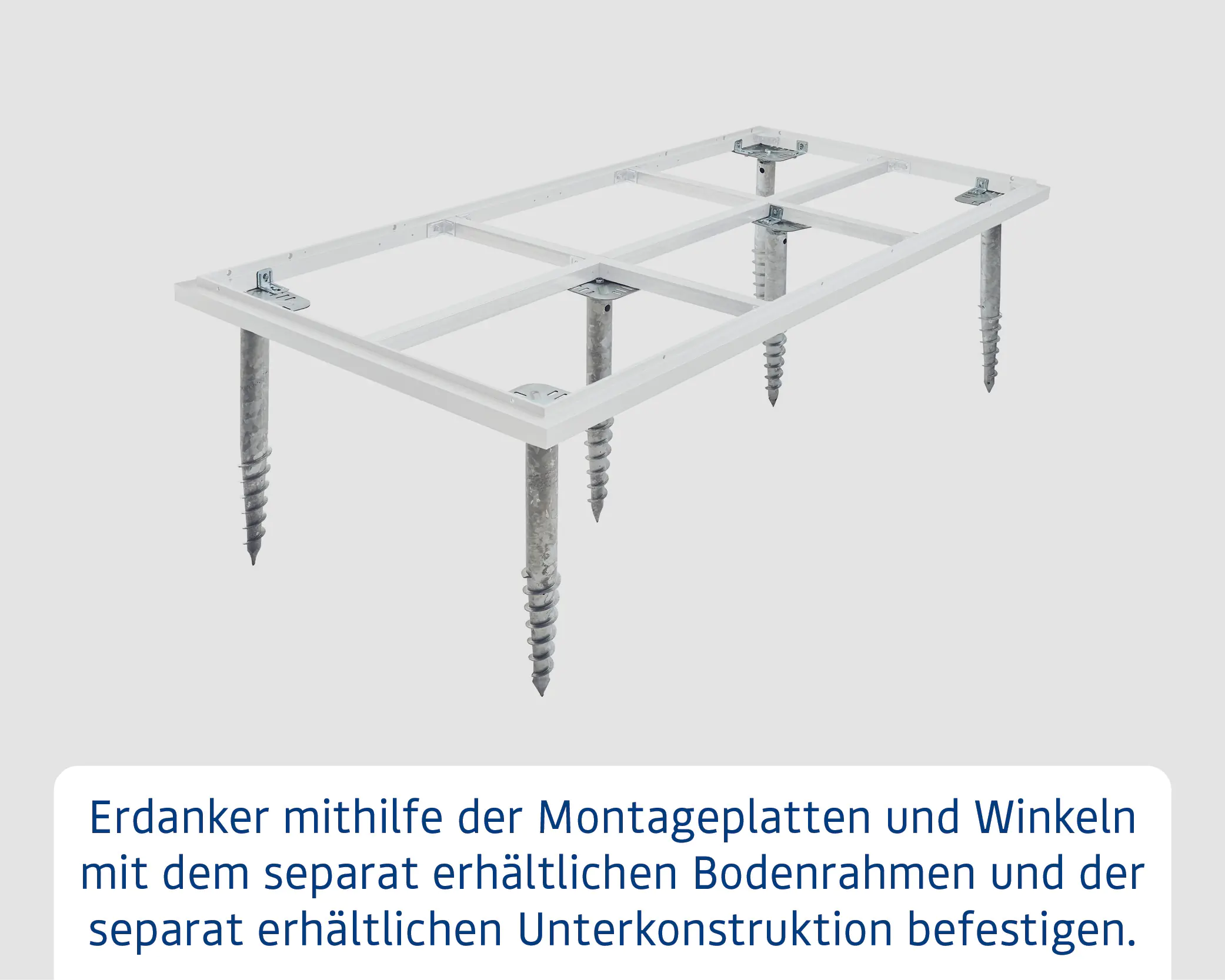 EcoStar Schraubfundament mit 7 Schrauben 