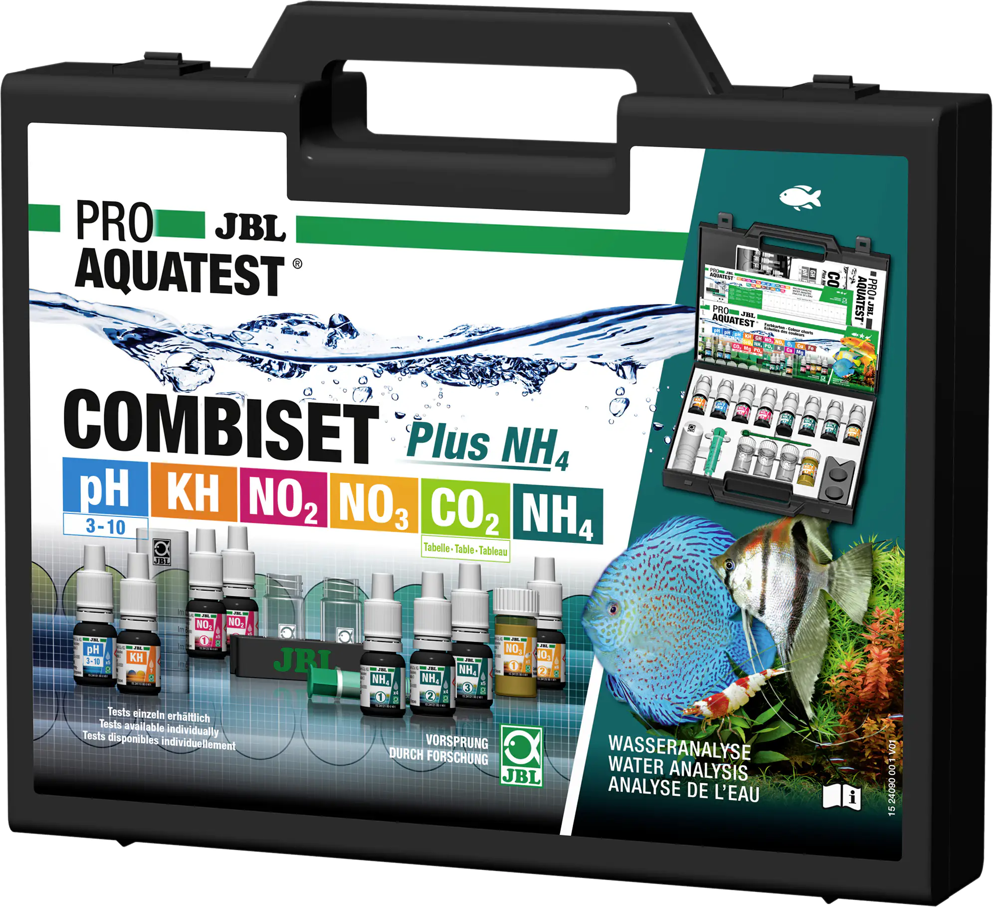 JBL PROAQUATEST COMBISET Plus NH4 weiß / transparent / schwarz
