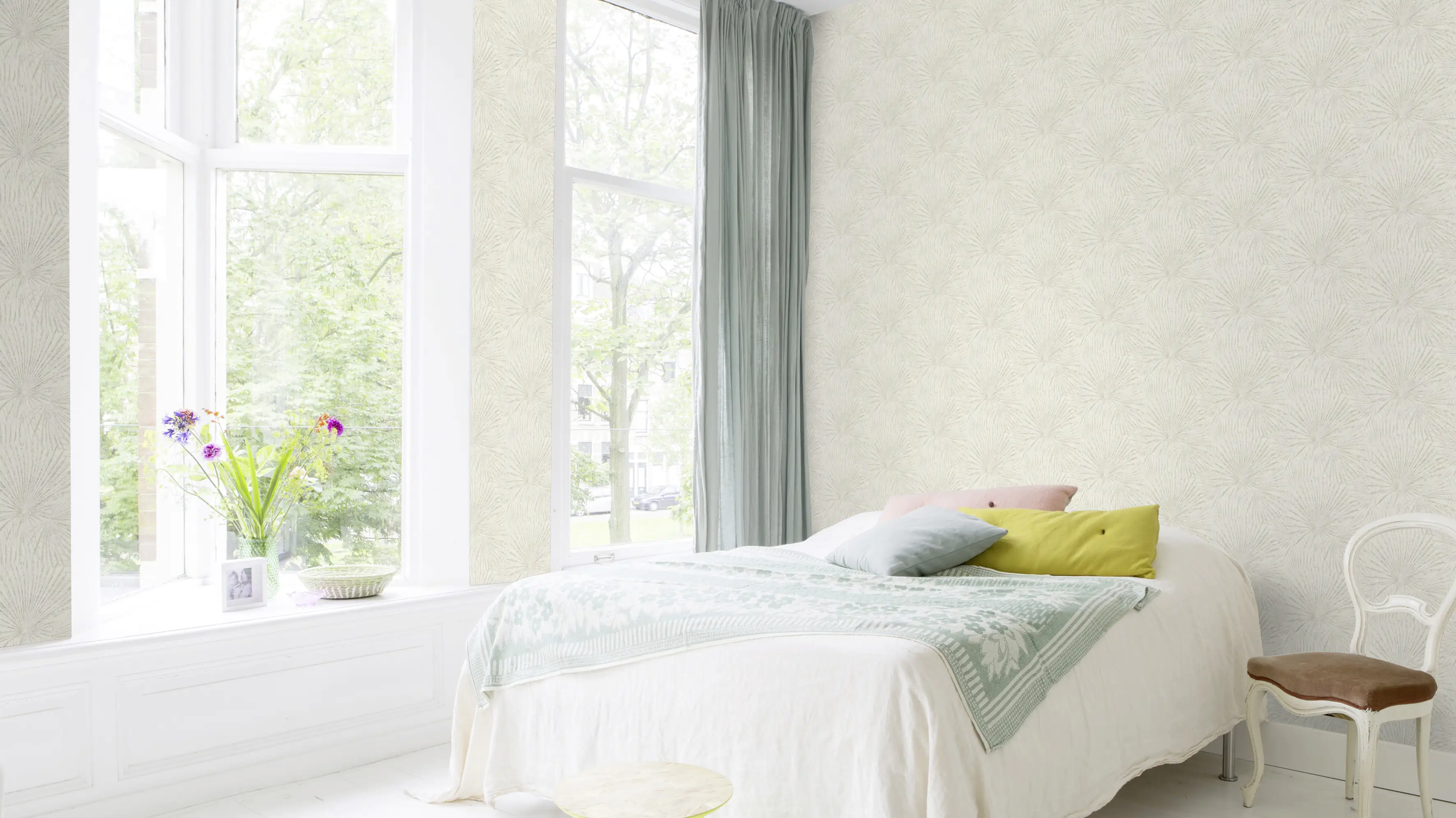 Rasch Vliestapete 555721 Weiß-Offwhite Muster & Motive 10,05 m x 0,53 m