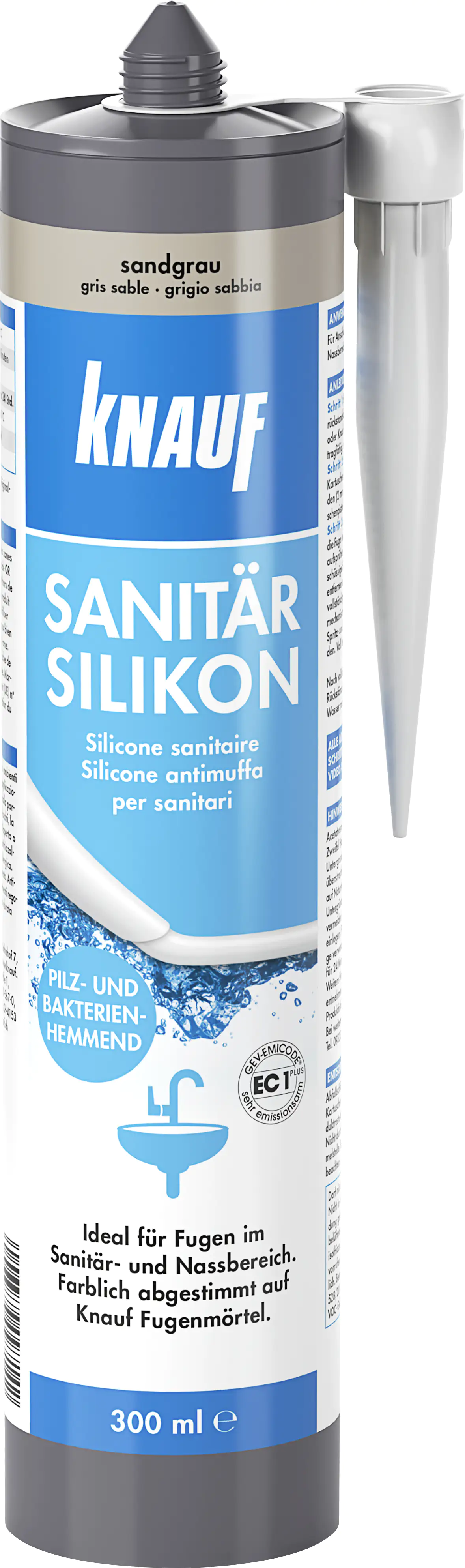 Knauf Sanitär Silikon sandgrau 300 ml