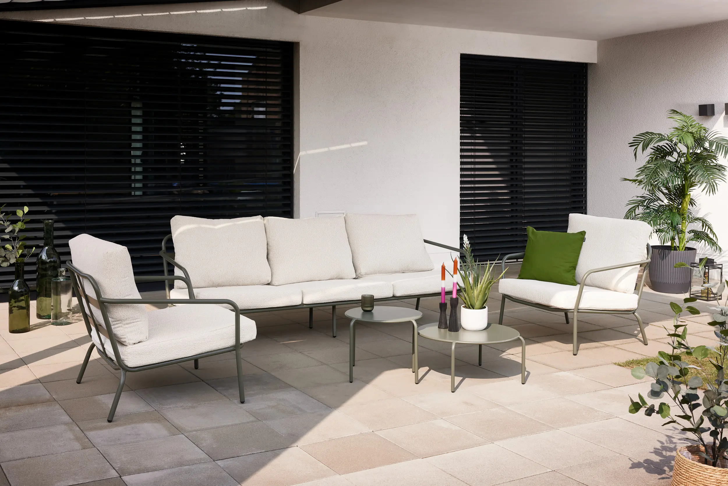 Primaster Gartenmöbel-Set Locarno Stahl