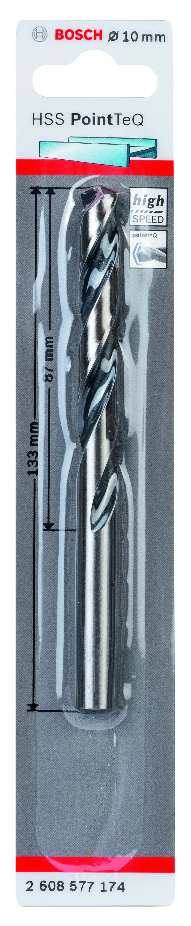 Bosch HSS-Spiralbohrer PointTeQ 10,0 mm