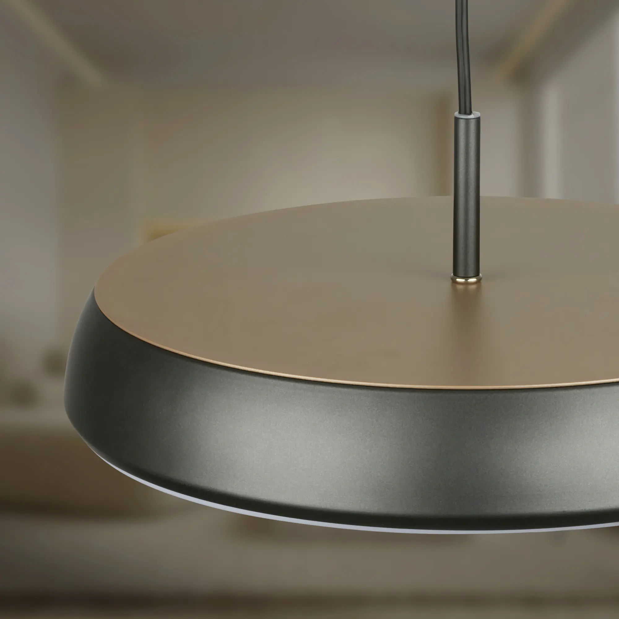 Briloner LED-Pendelleuchte Nala Ø 35 cm anthrazit warmweiß