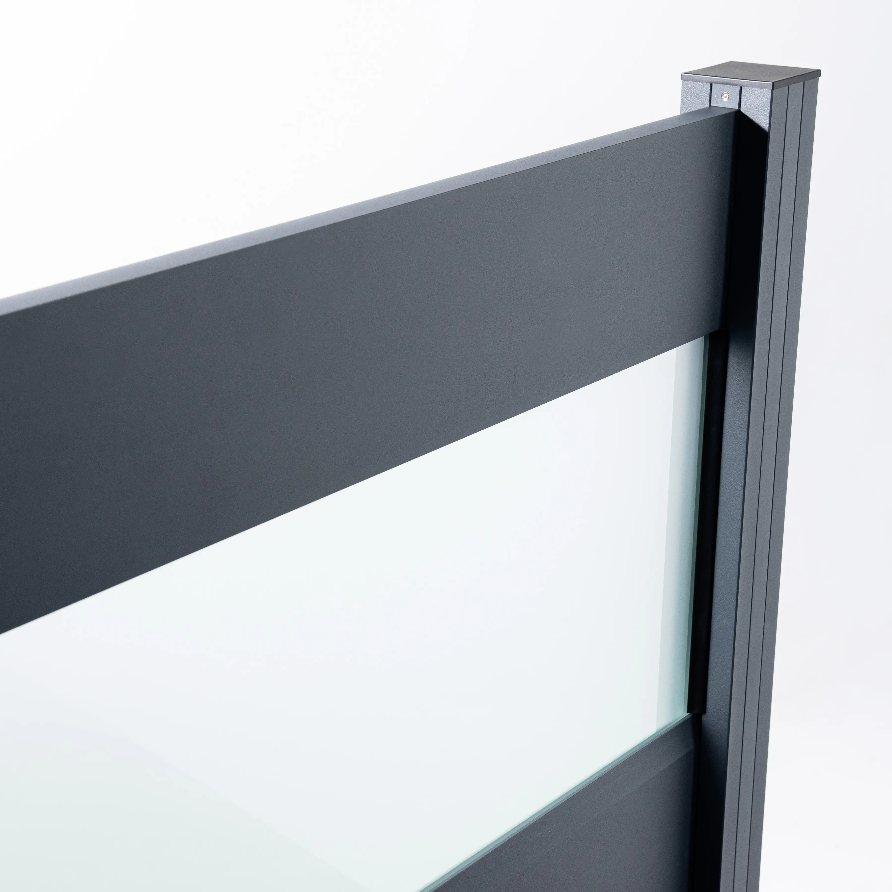 Ambiente Alu-Zaun Grundset Paneel 150 anthrazit 187 x 184,2 cm  