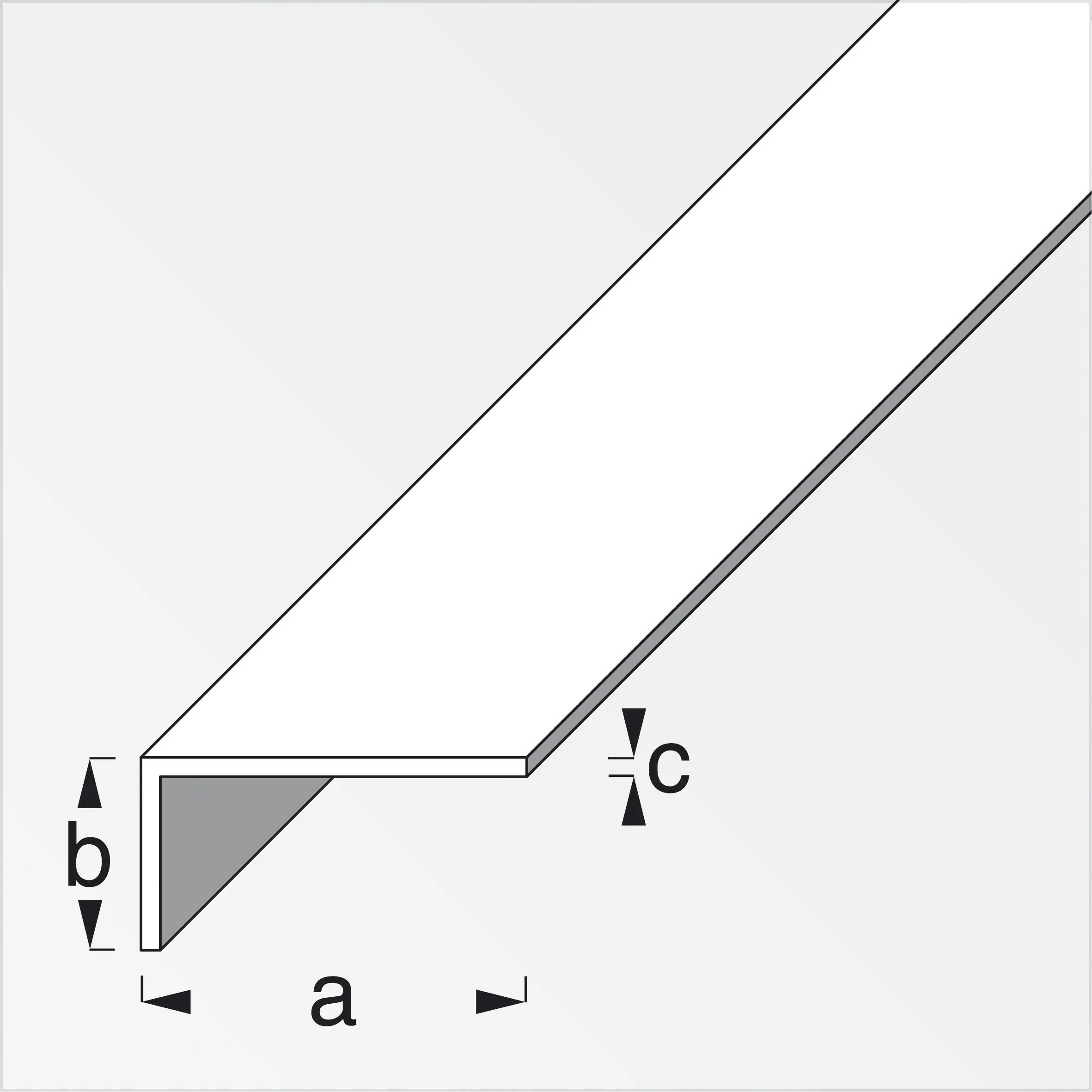 alfer Kantenschutzprofil Aluminium 2 m x 50 × 30 mm silber 